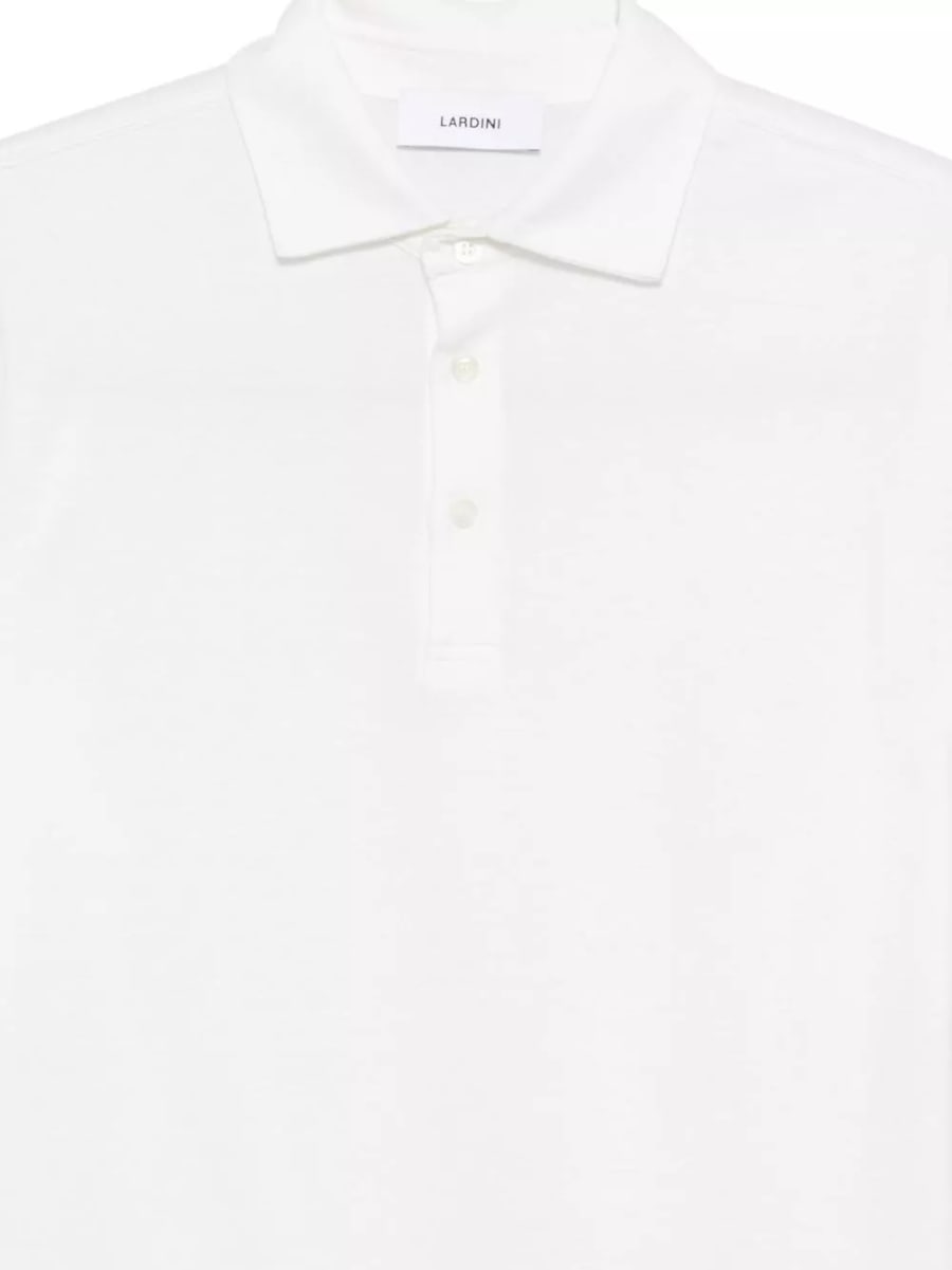 Lardini la polo in cotone e seta, view 2