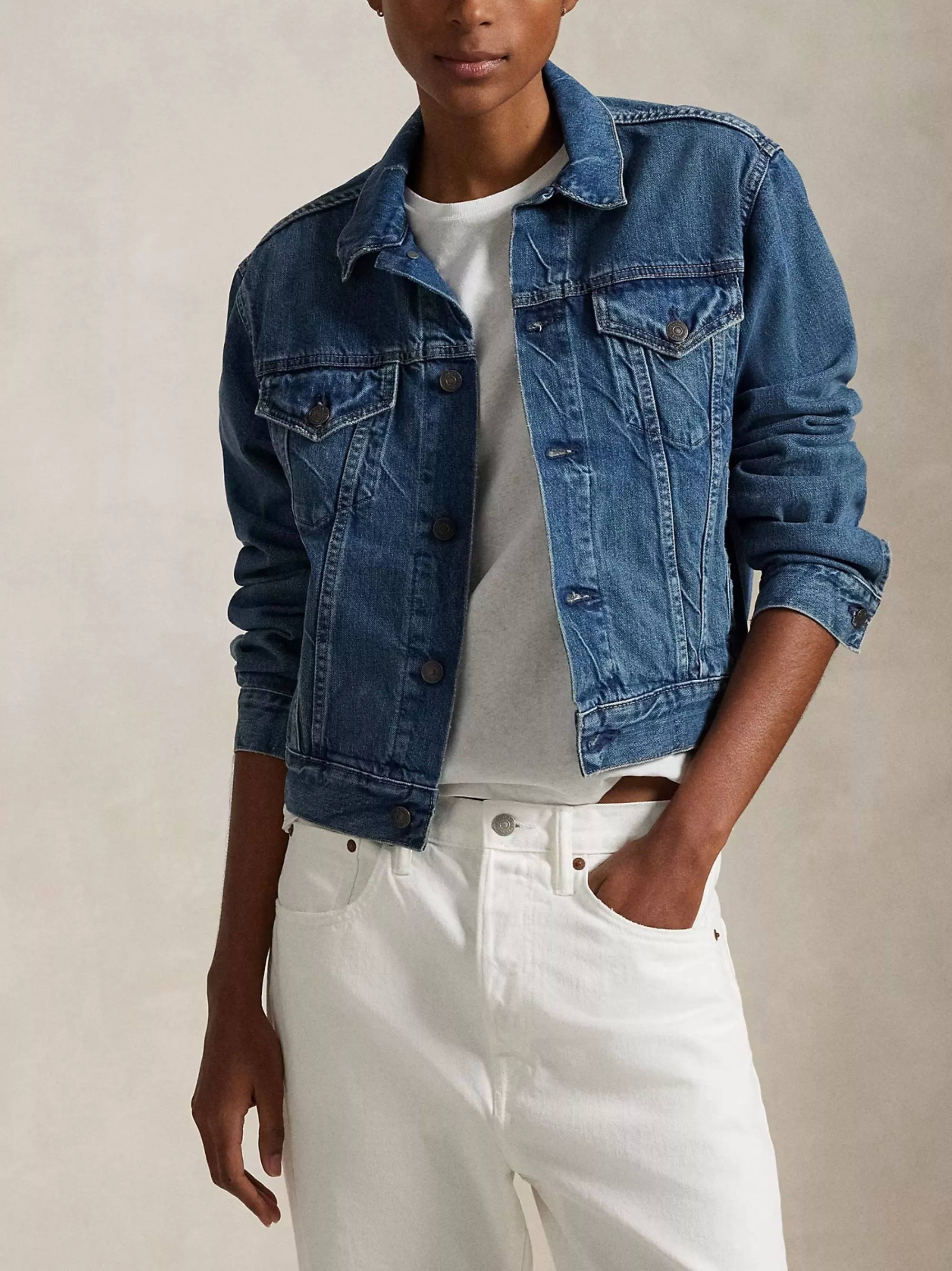 Polo Ralph Lauren Giacca in denim con logo, view 2