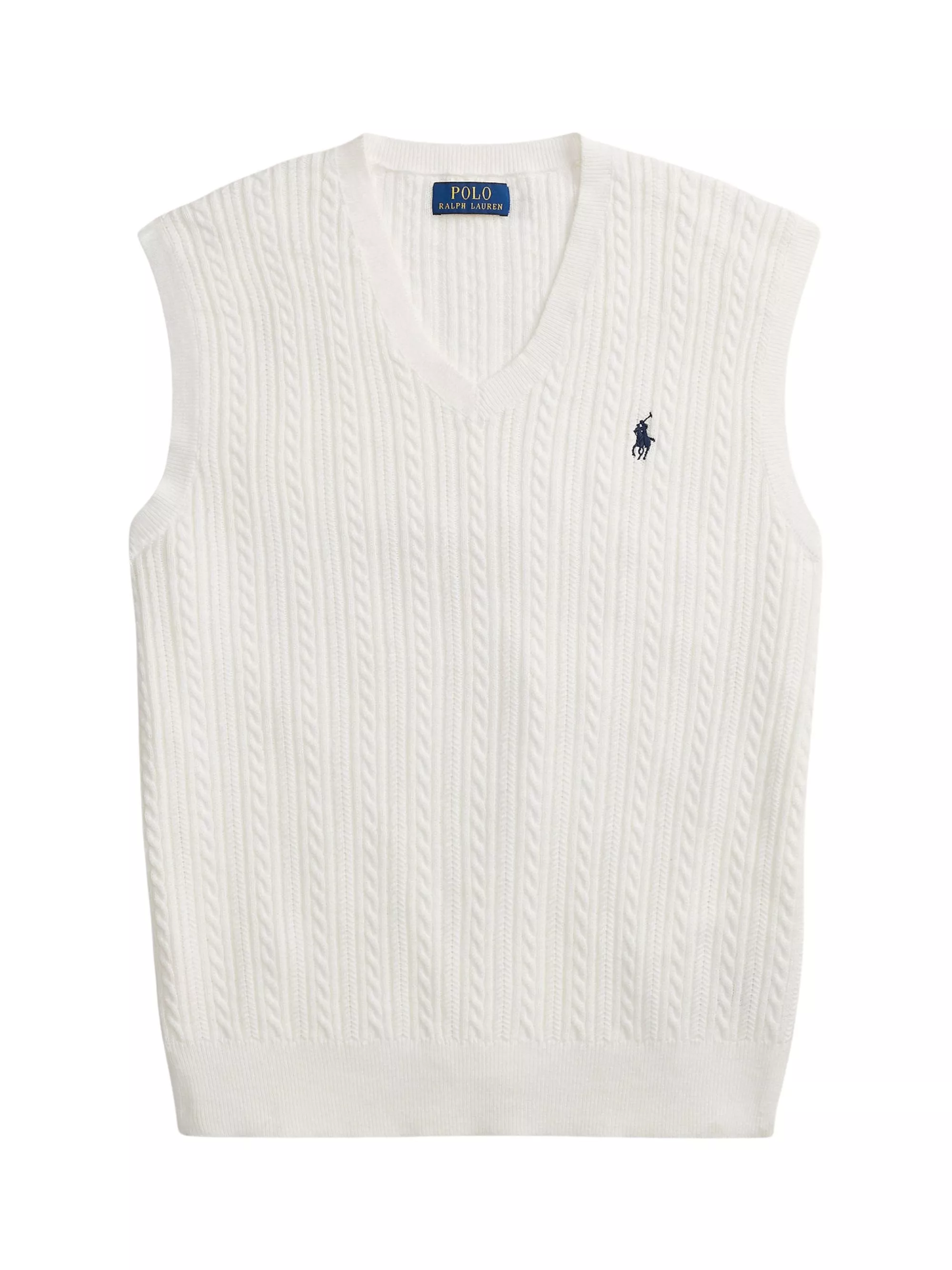 Polo Ralph Lauren Gilet in maglia cable con logo