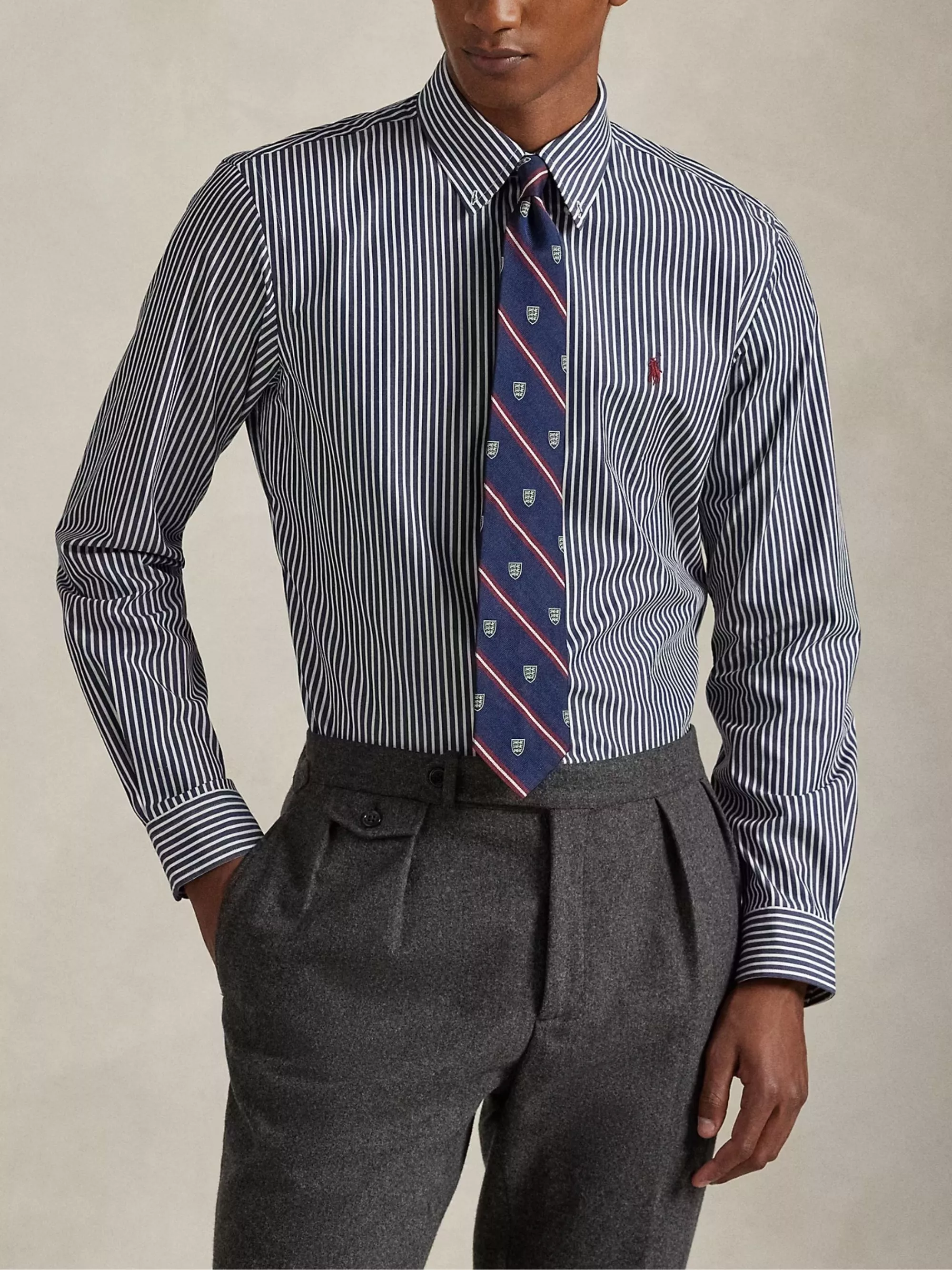 Polo Ralph Lauren Camicia a righe con logo, view 2