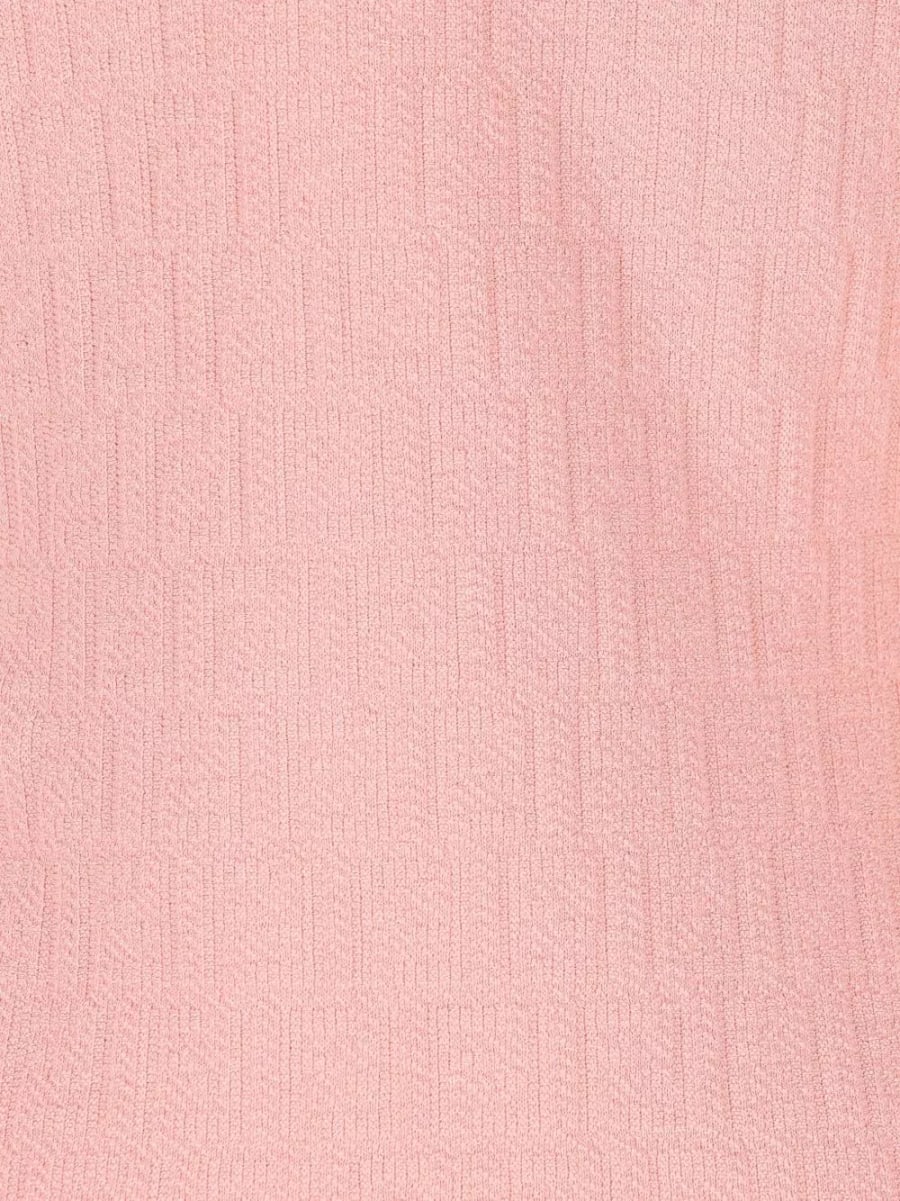 Fendi Abito corto in cotone e seta, view 4