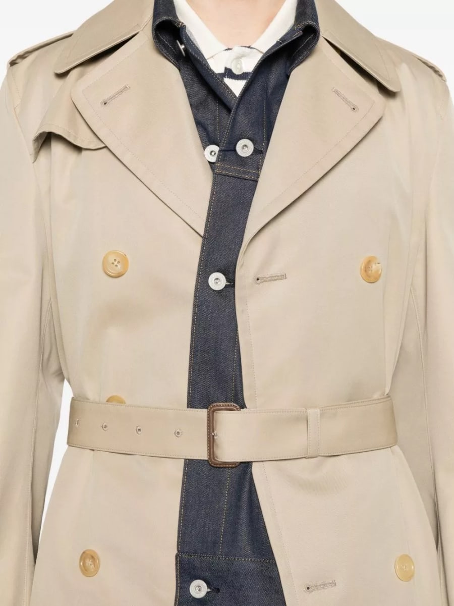 Junya watanabe Cappotto doppiopetto in cotone, view 5