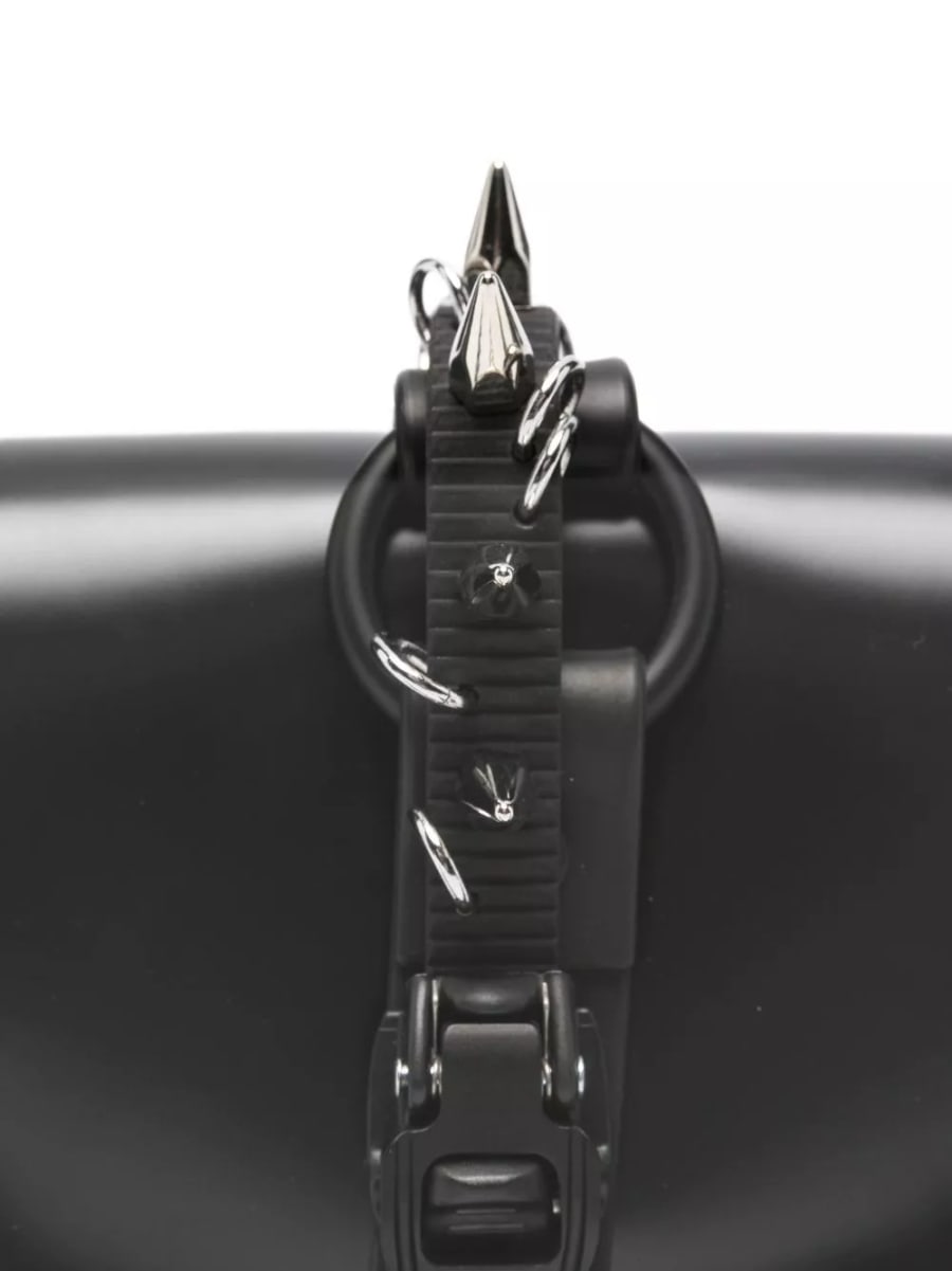 Junya watanabe Borsa a tracolla con borchie, view 4