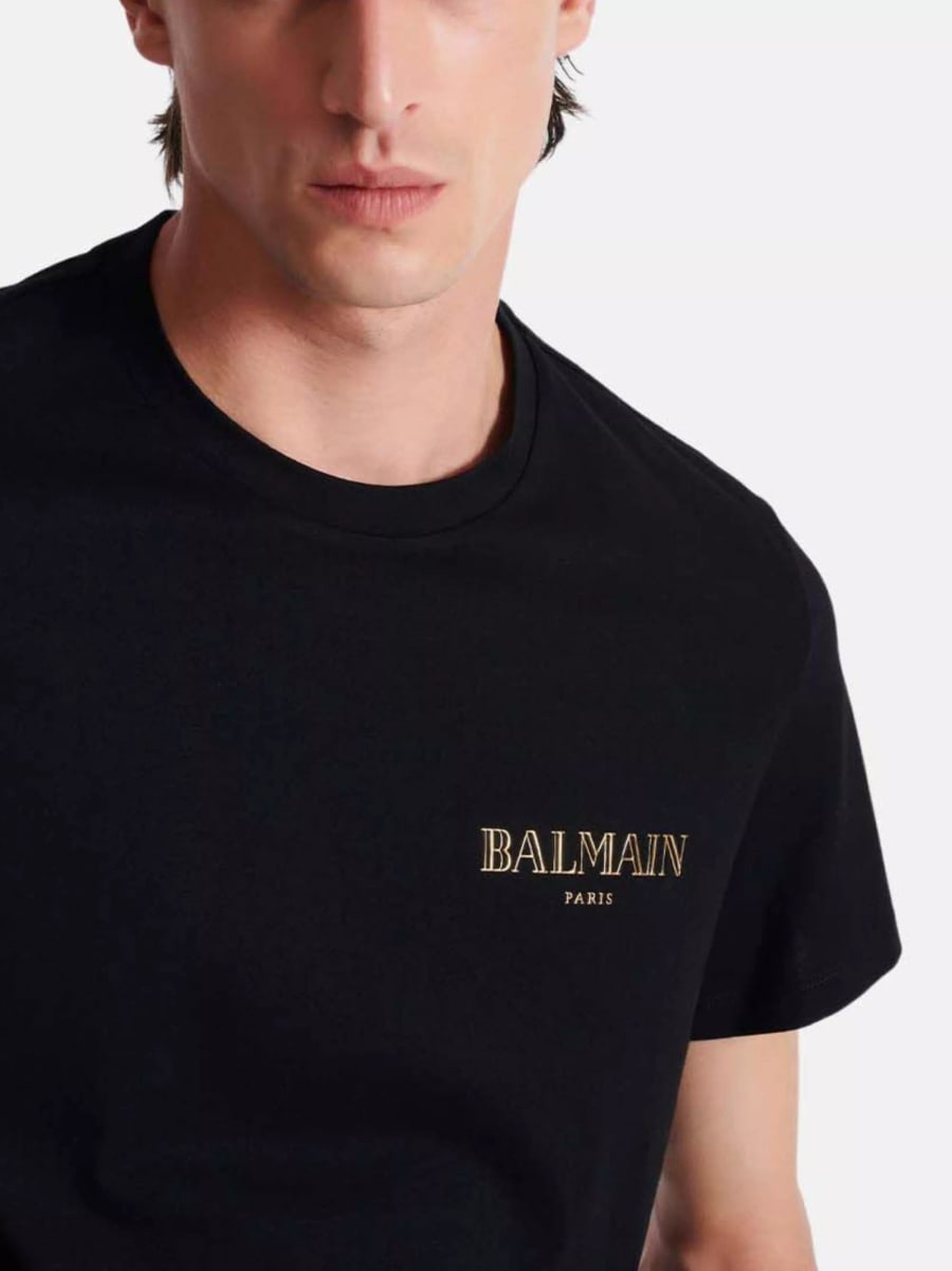 Balmain T-shirt in cotone, view 4