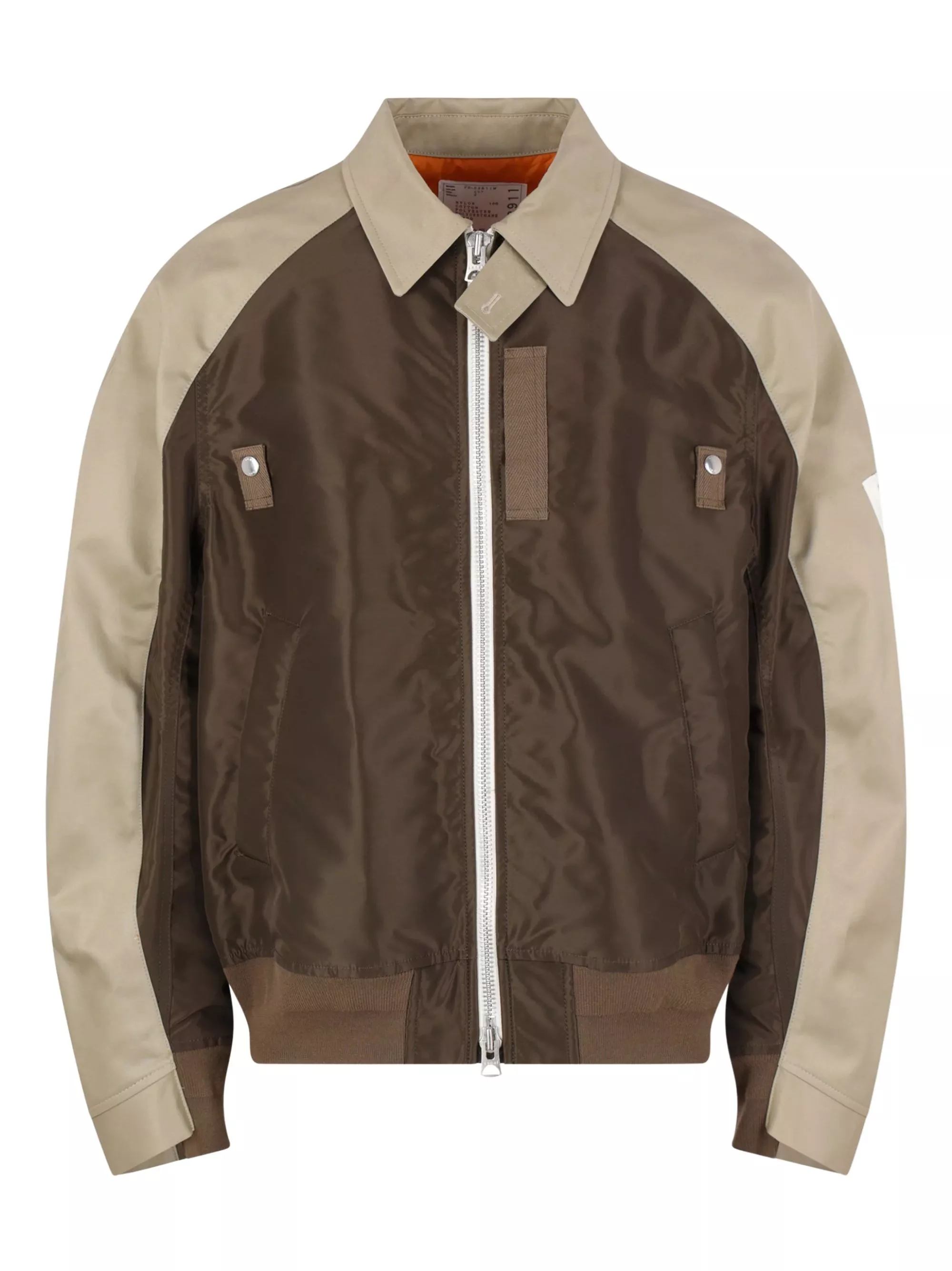 Sacai Giacca in twill di cotone