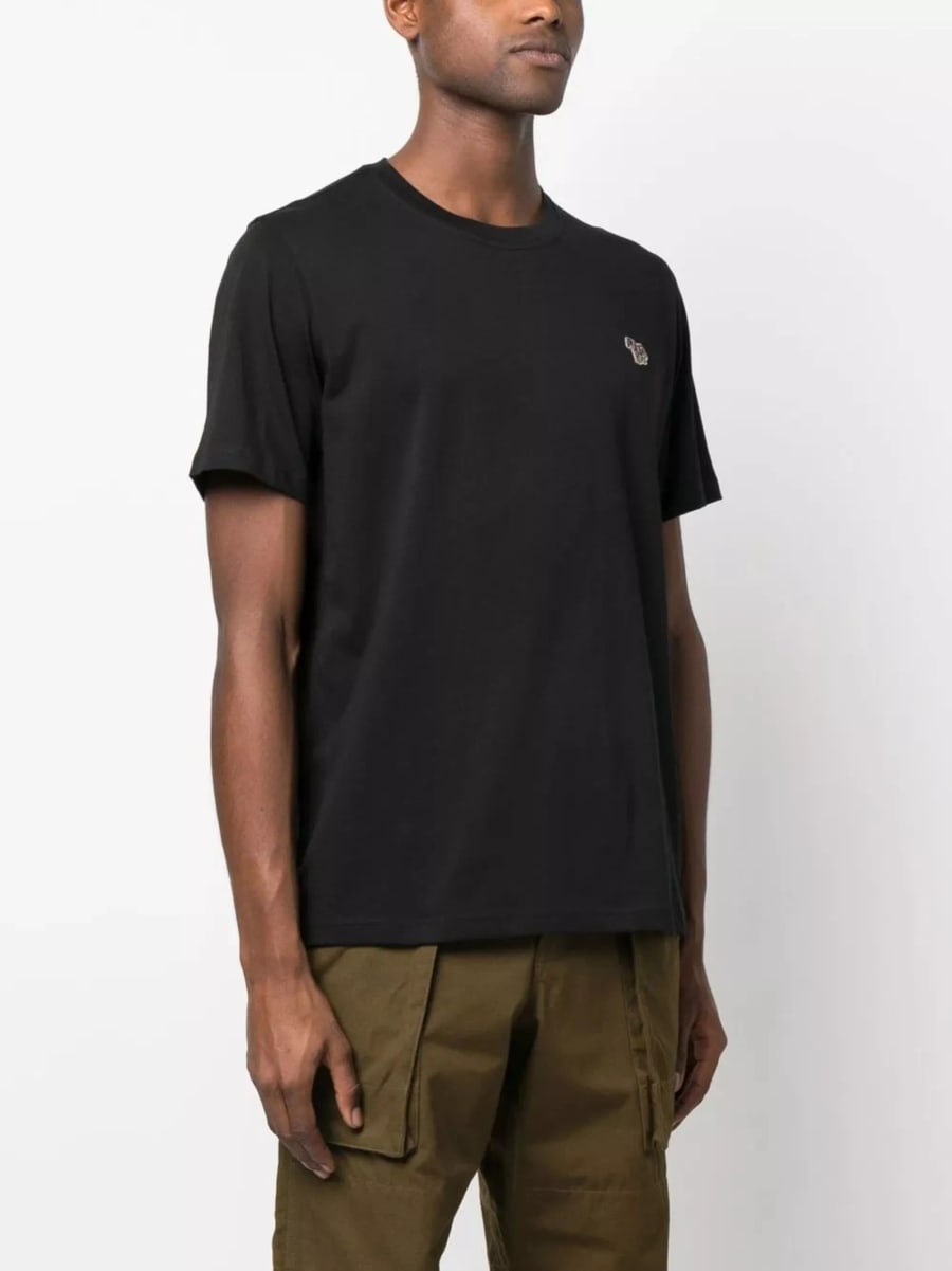 Ps paul smith T-shirt in cotone con logo Zebra, view 2