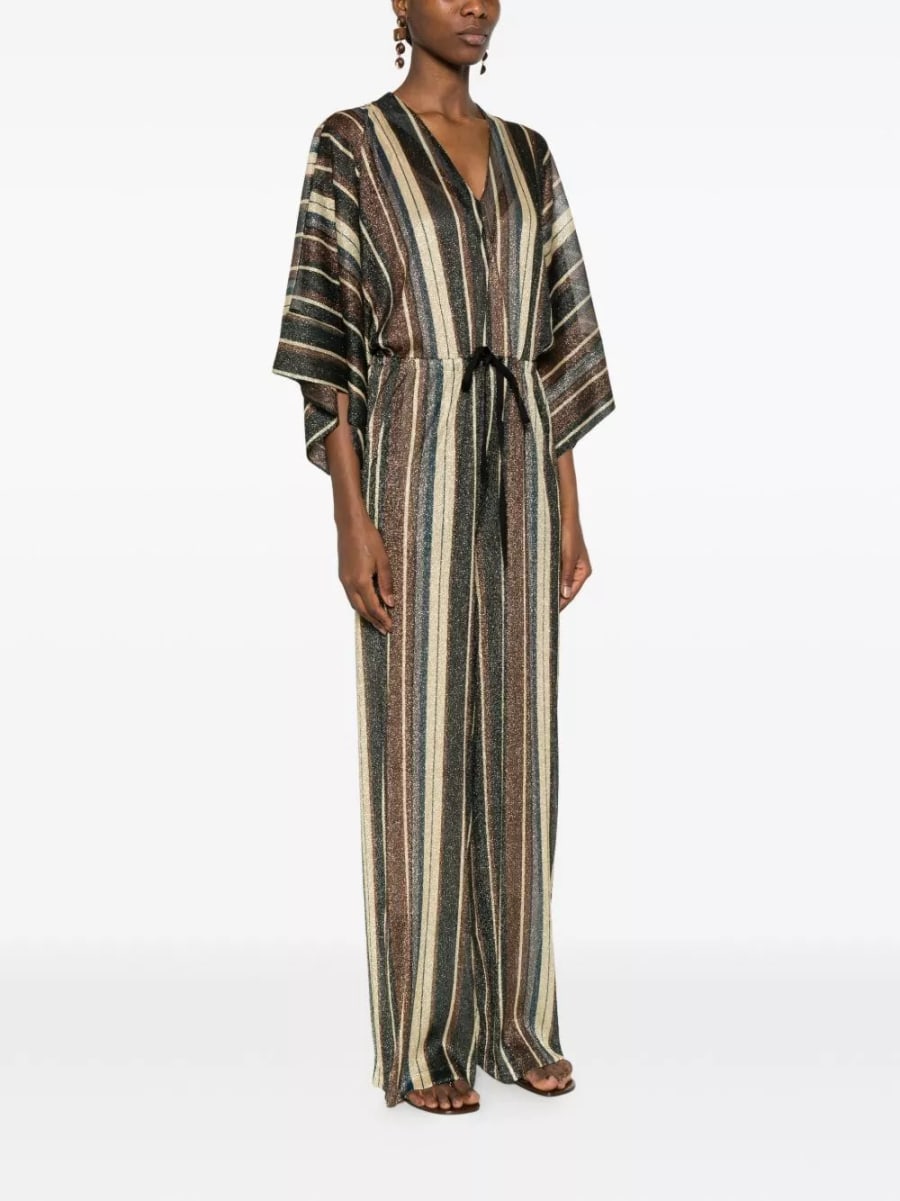 Siyu Jumpsuit lungo a righe, view 3