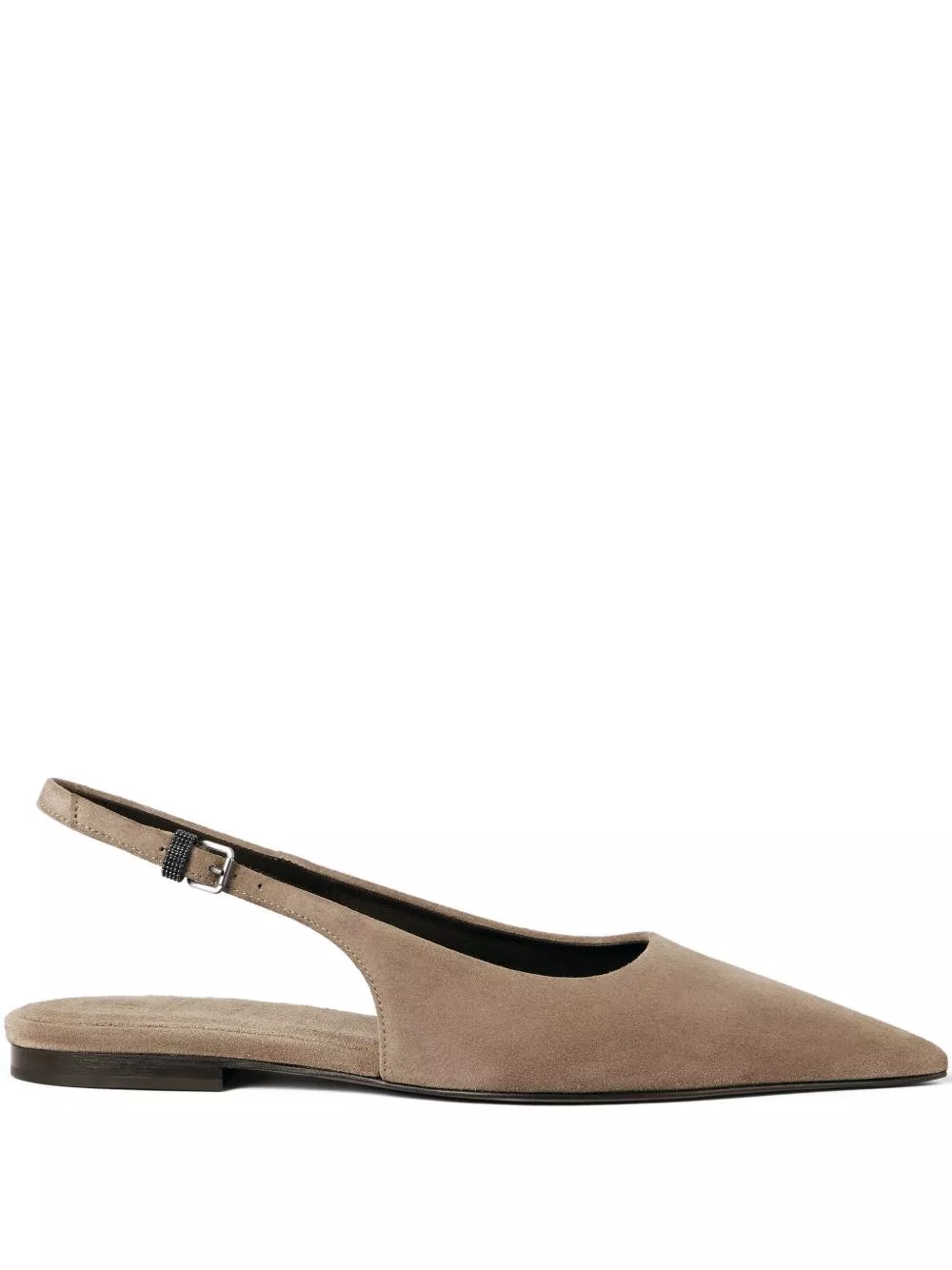 Brunello Cucinelli Ballerine in pelle con cinturino
