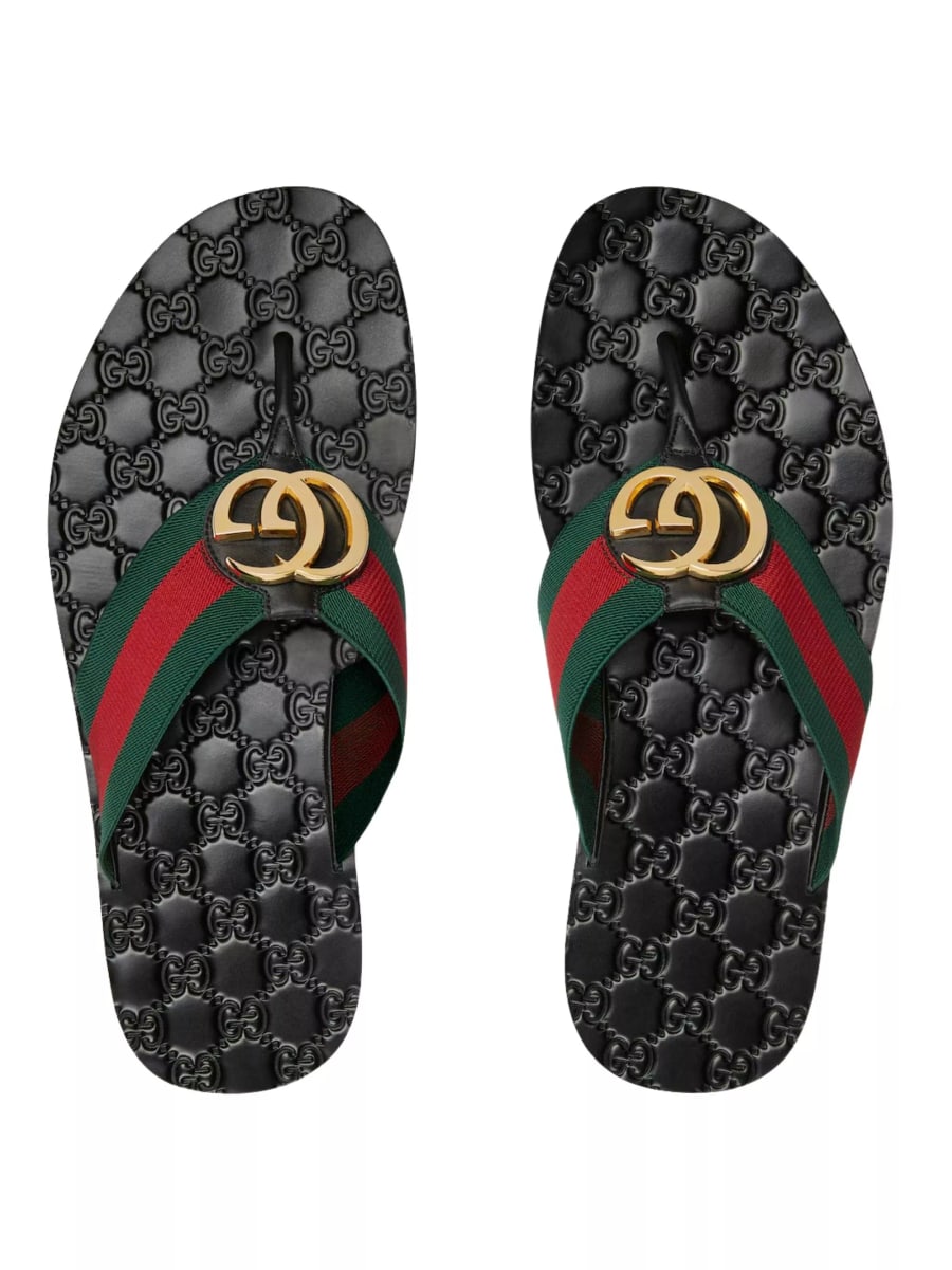 Gucci Riviera Flip-Flops, view 4