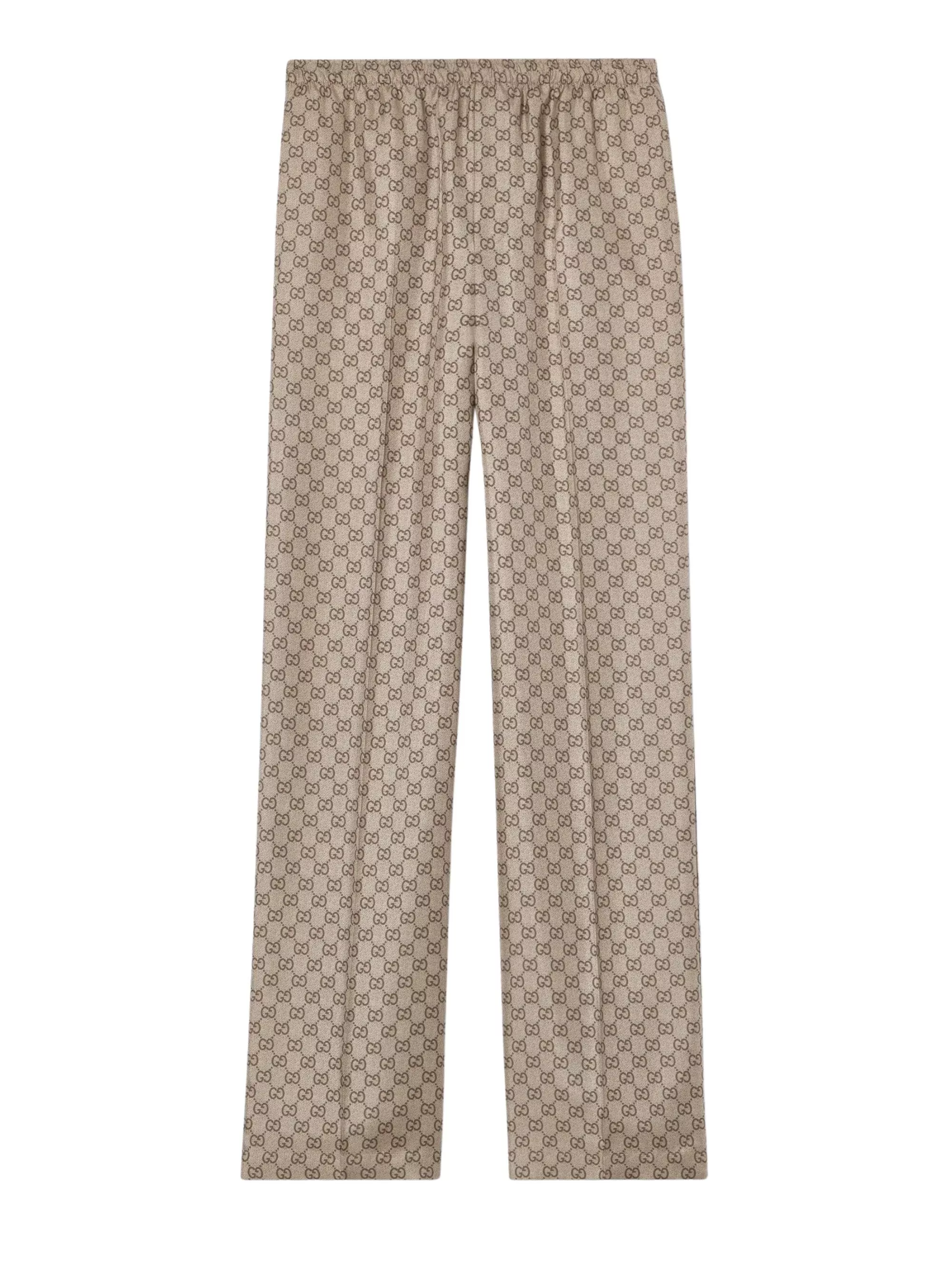 Gucci Pantaloni in twill di seta