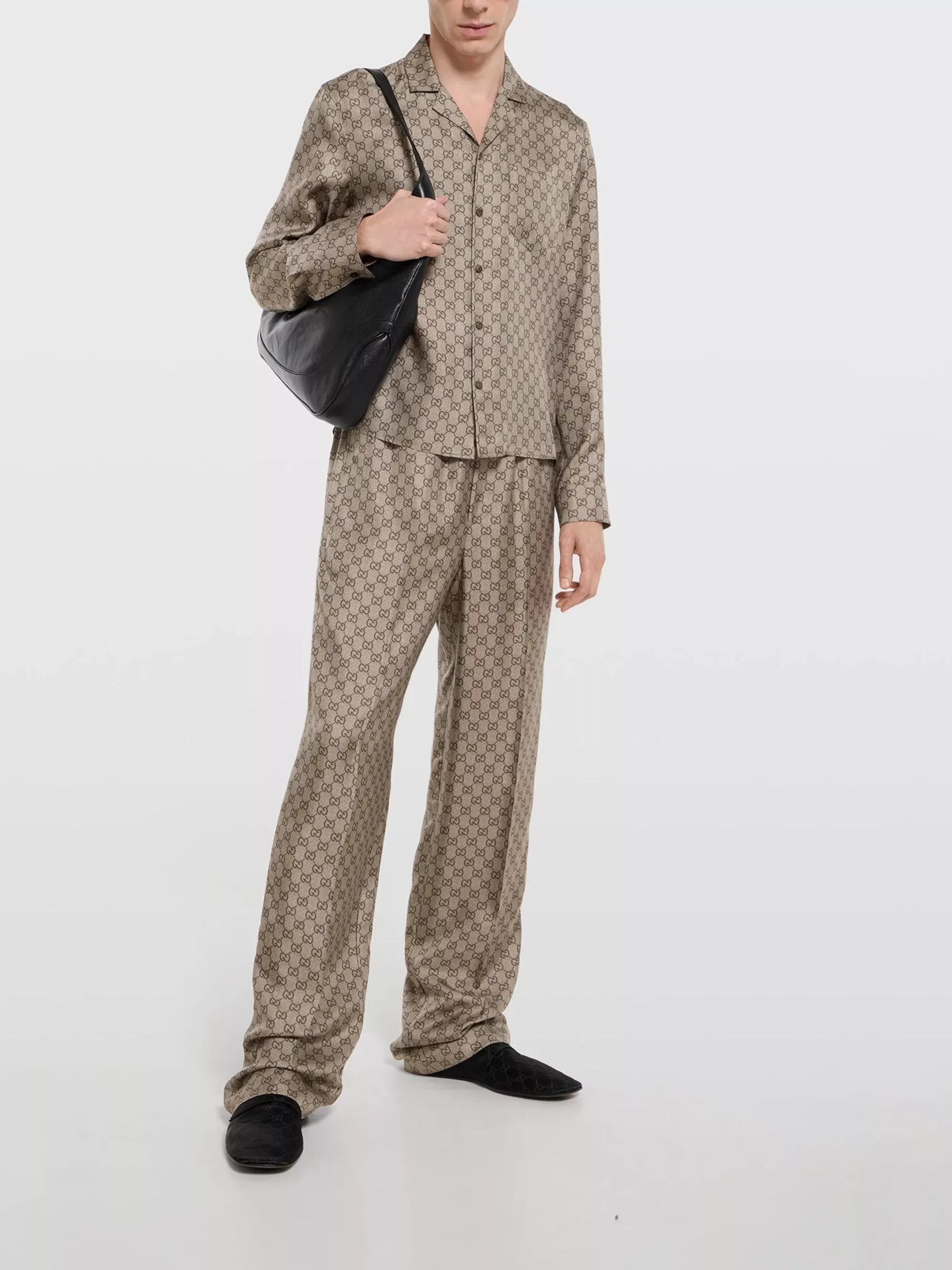 Gucci Pantaloni in twill di seta, view 2