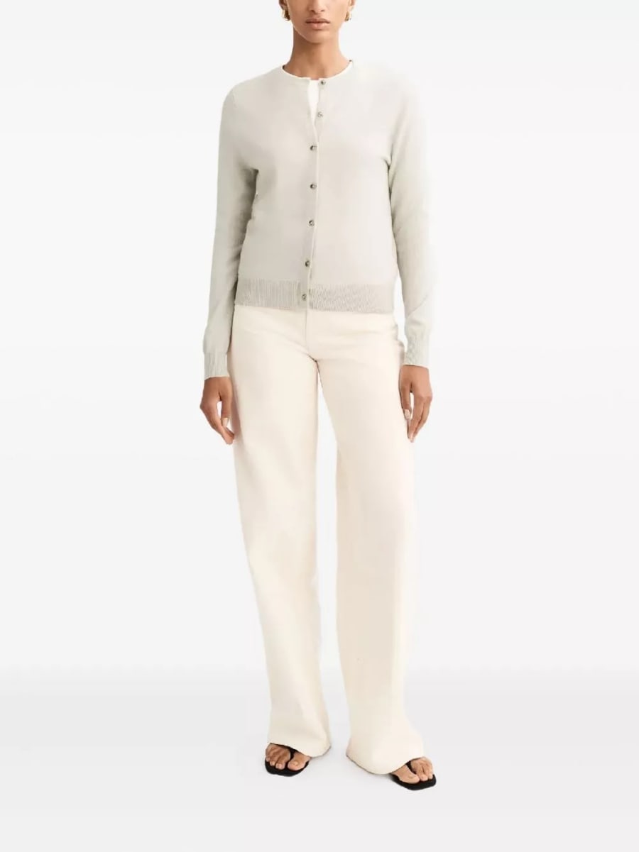 Soft goat Cardigan in cashmere, view 4