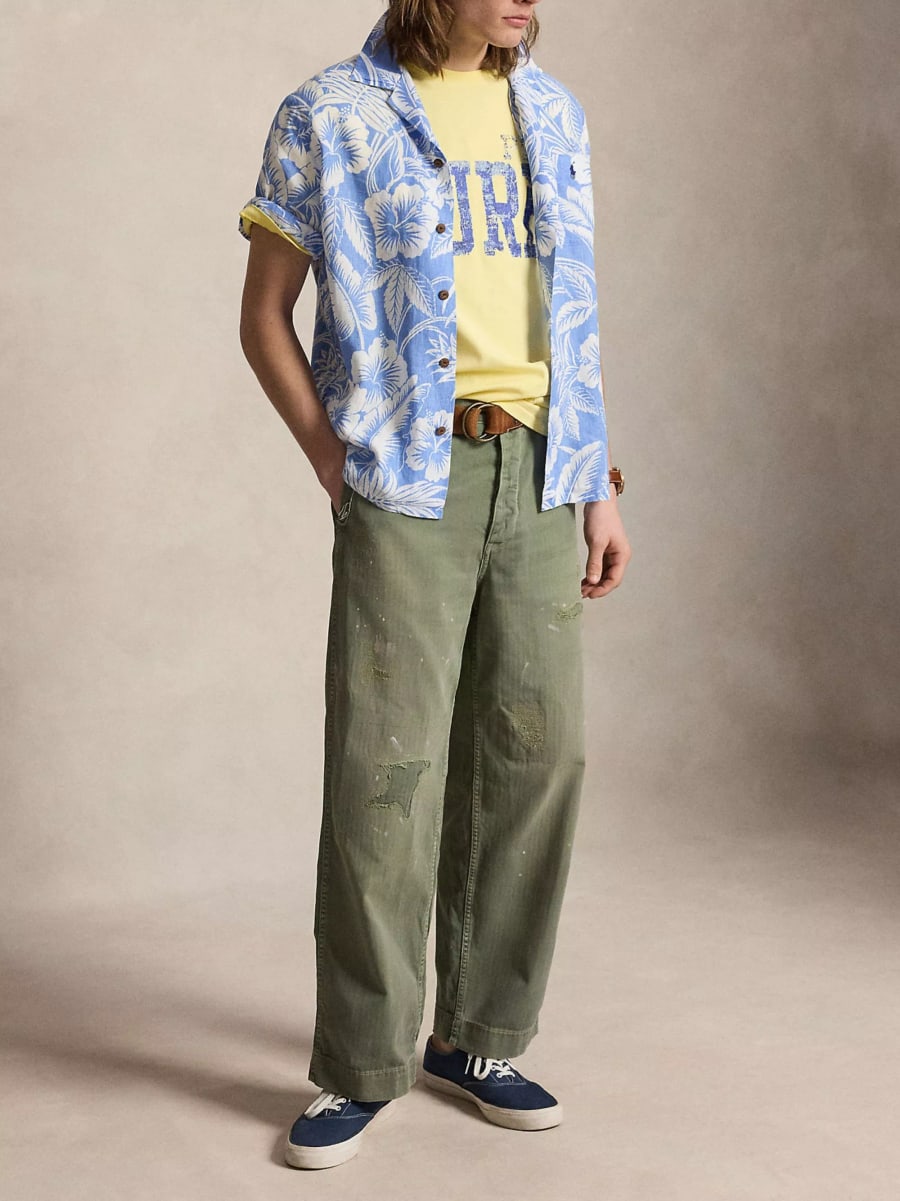 Polo Ralph Lauren Camicia con Stampa Tropicale, view 2