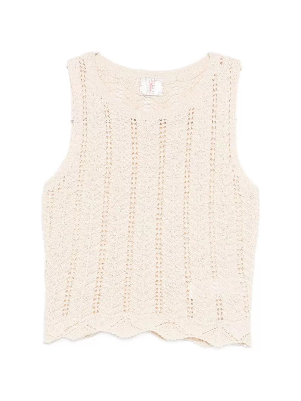 Bye Top in cotone lavorato a maglia