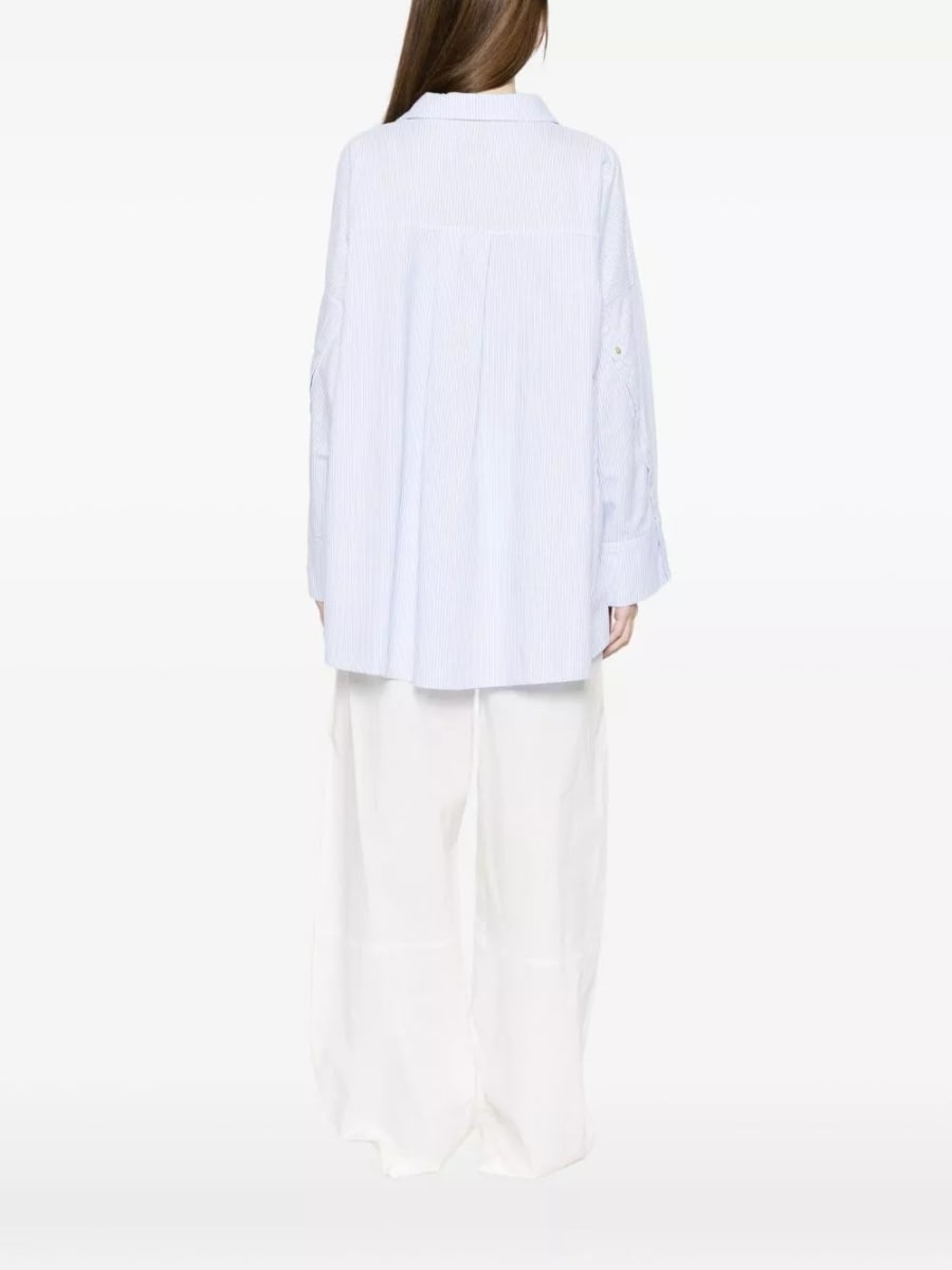 White sand Camicia in cotone a righe, view 2