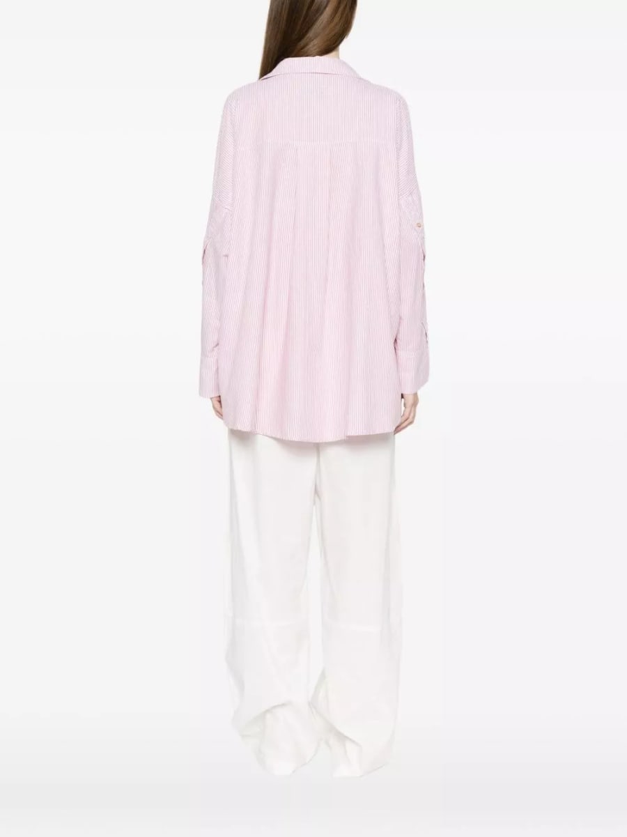 White sand Camicia in cotone a righe, view 5