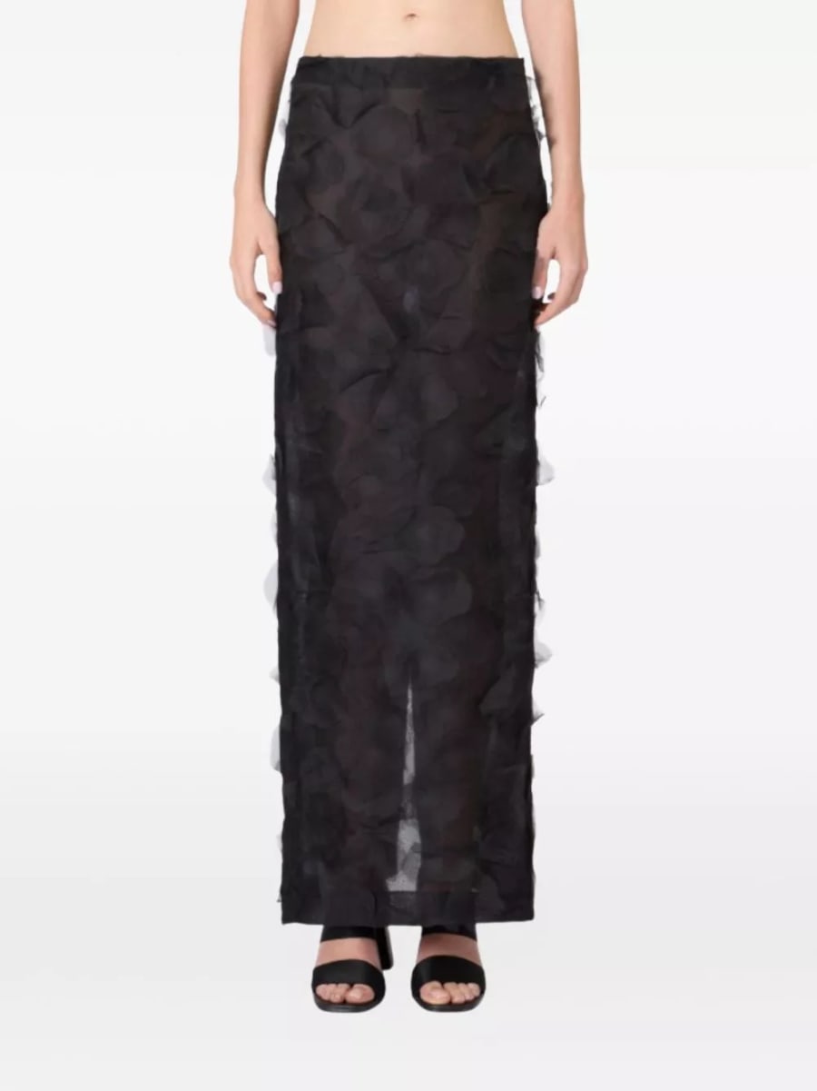 Max Mara Gonna lunga in seta, view 2