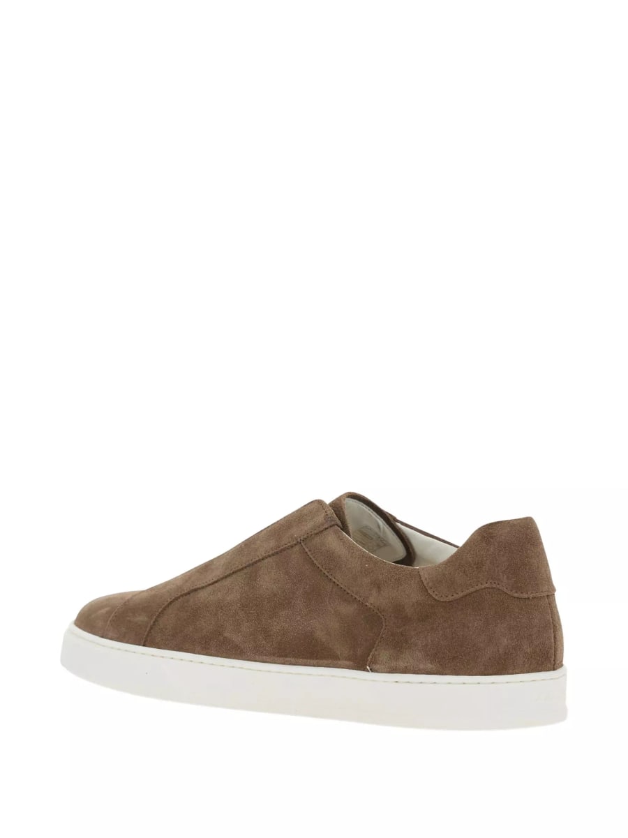 Doucal's Sneaker in suede, view 3