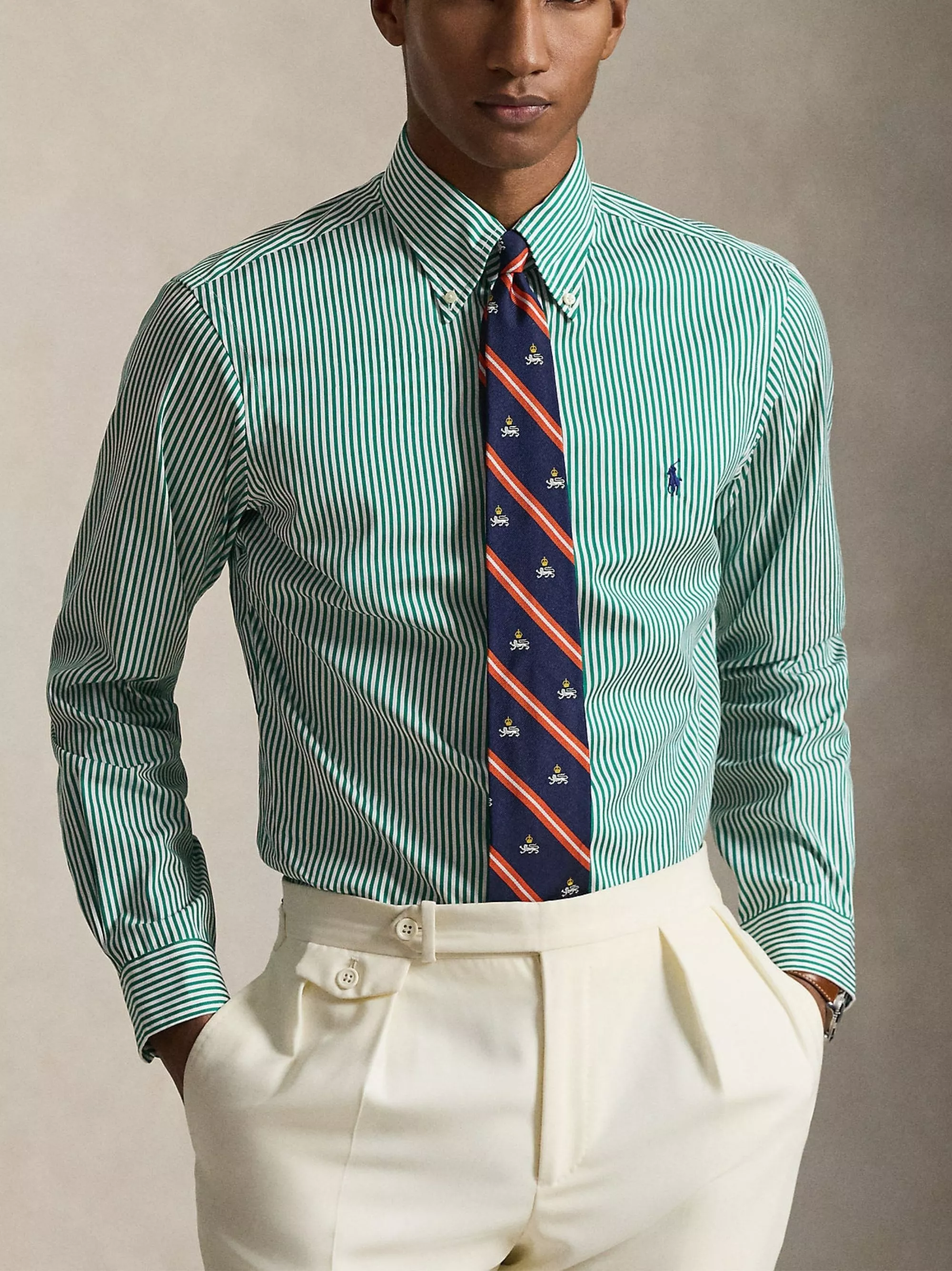 Polo Ralph Lauren Camicia a righe con logo, view 2