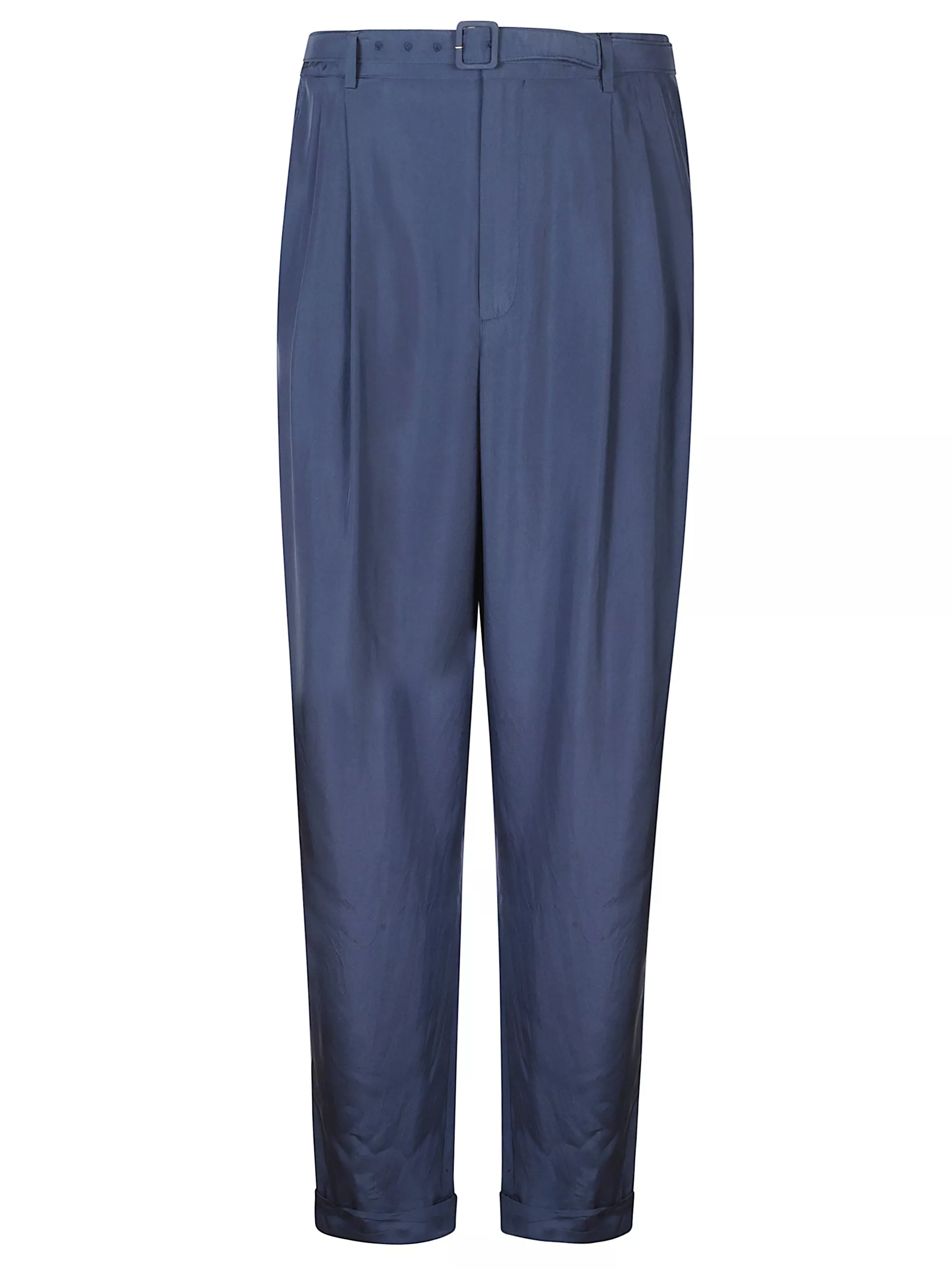 Saint Laurent Pantaloni in seta Habutai