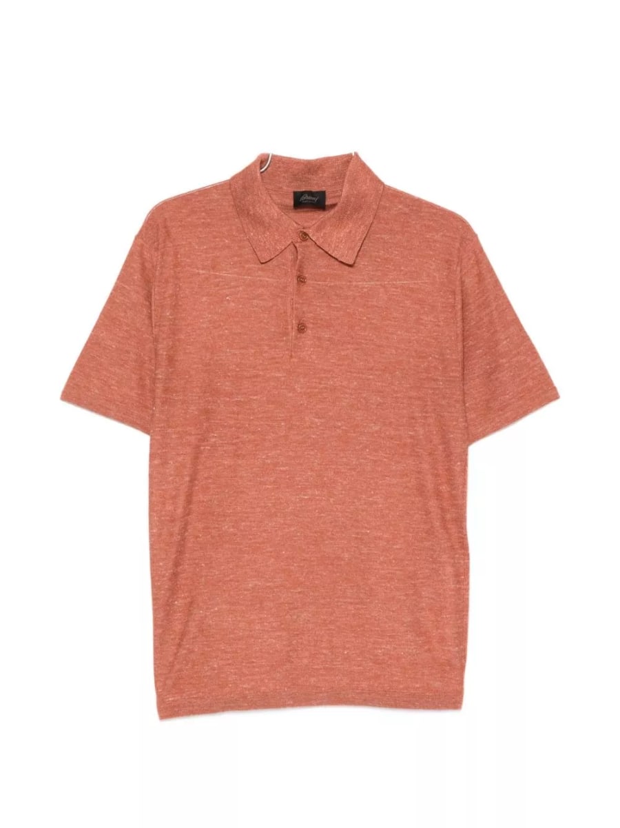 Brioni la polo in cashmere e seta