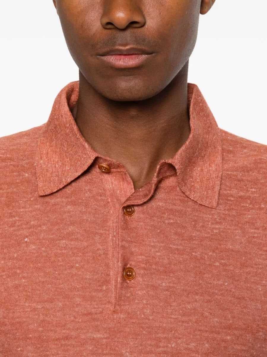 Brioni la polo in cashmere e seta, view 3