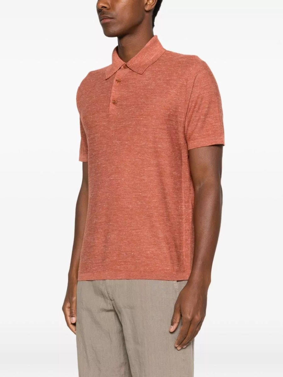 Brioni la polo in cashmere e seta, view 4