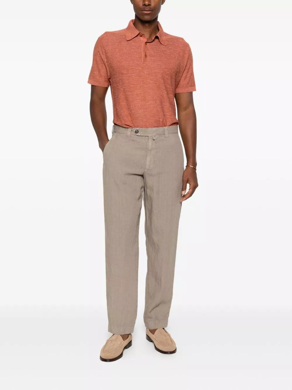 Brioni la polo in cashmere e seta, view 2