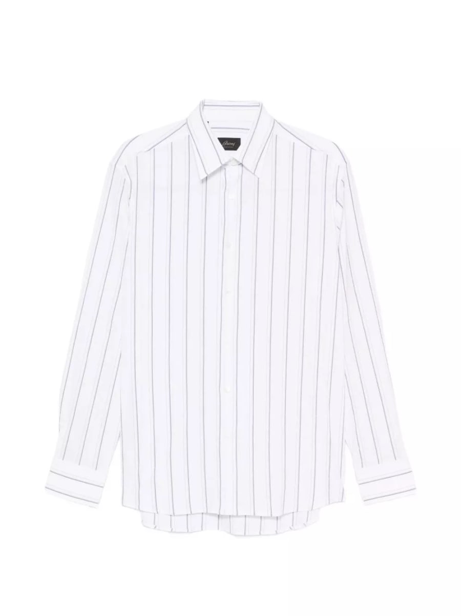 Brioni Camicia a righe in cotone