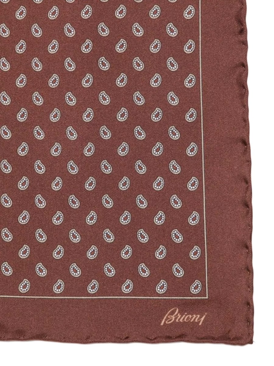 Brioni Foulard in seta stampata, view 3