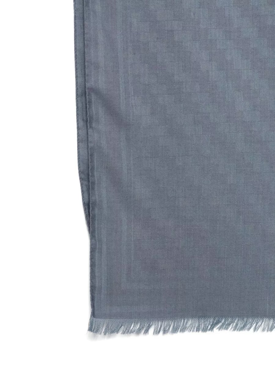 Brioni Sciarpa in lana e cashmere, view 2