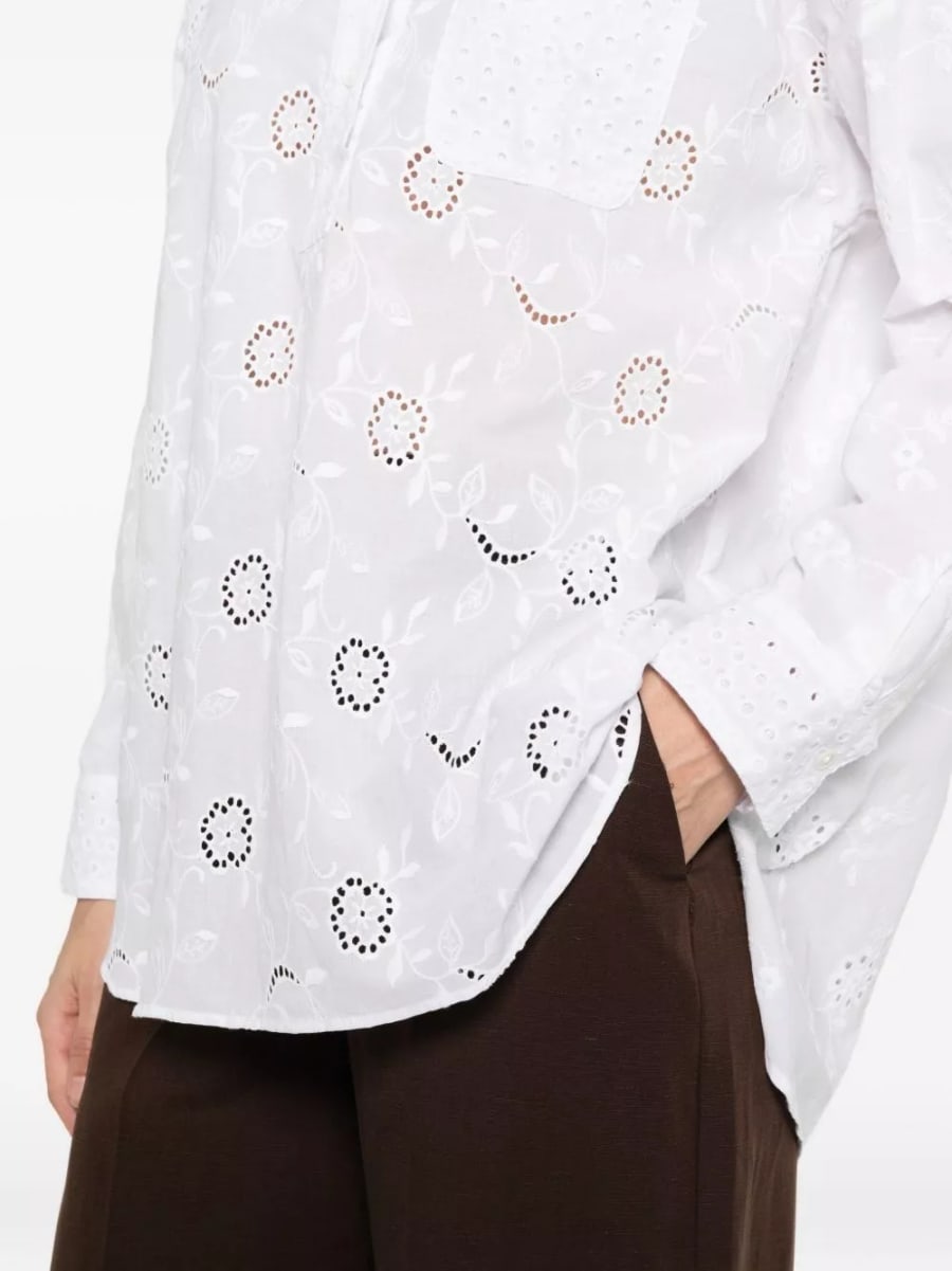Archivio '67 Camicia in cotone con lacci, view 2