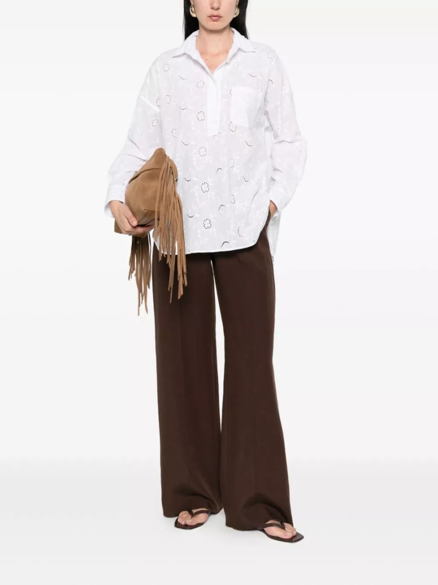 Archivio '67 Camicia in cotone con lacci, view 4