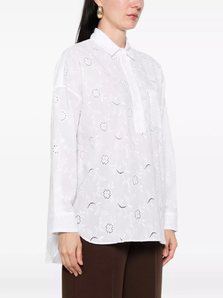 Archivio '67 Camicia in cotone con lacci, view 5