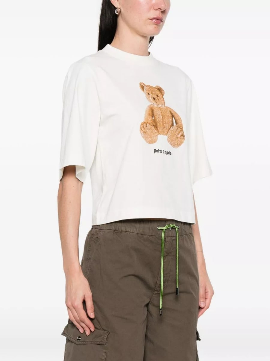 Palm Angels T-shirt in cotone Bear, view 4