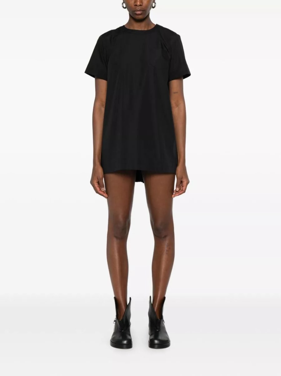 Sacai Abito mini in cotone, view 2