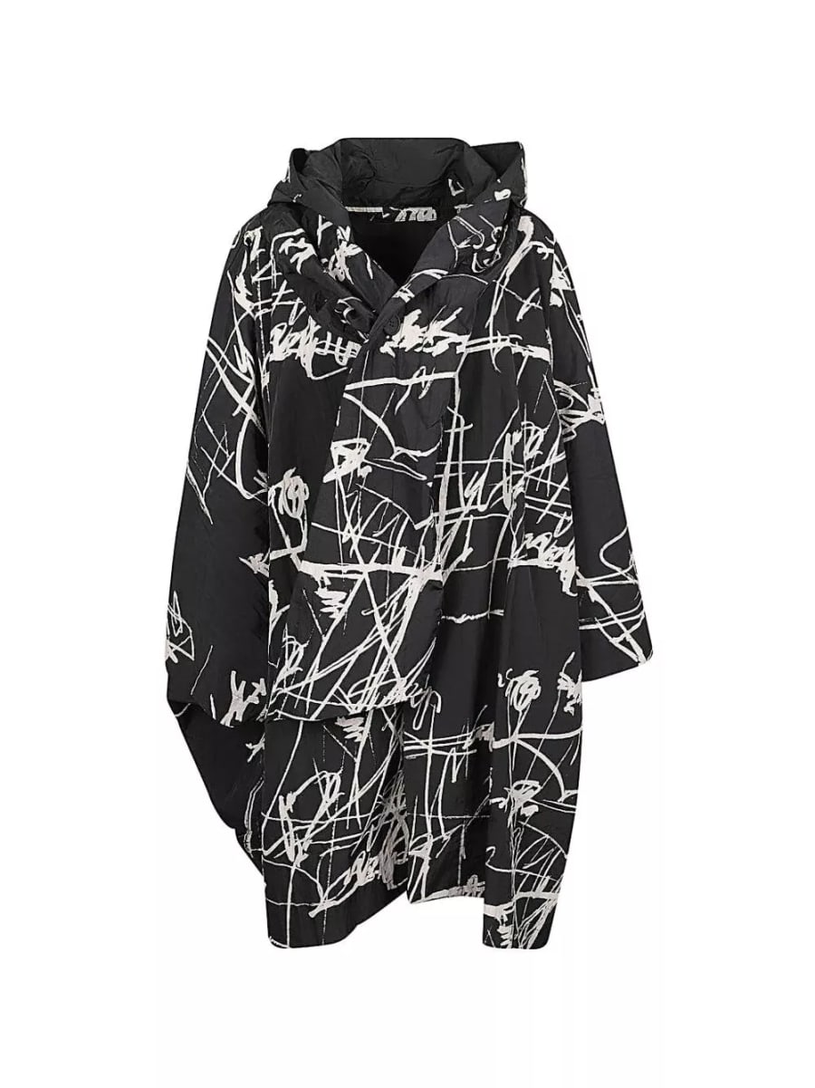 Moyuru Giacca blouson stampata, view 6