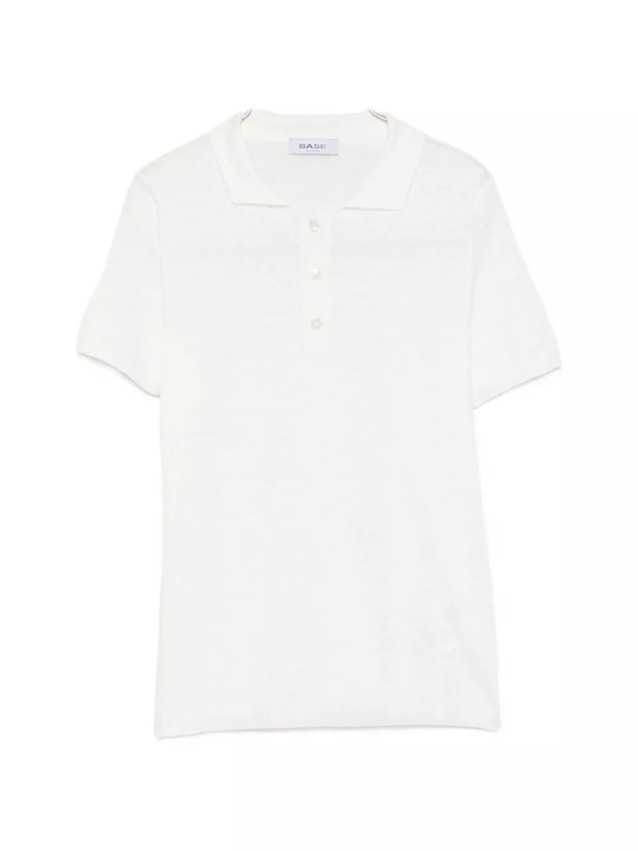 Base la polo in lino e cotone
