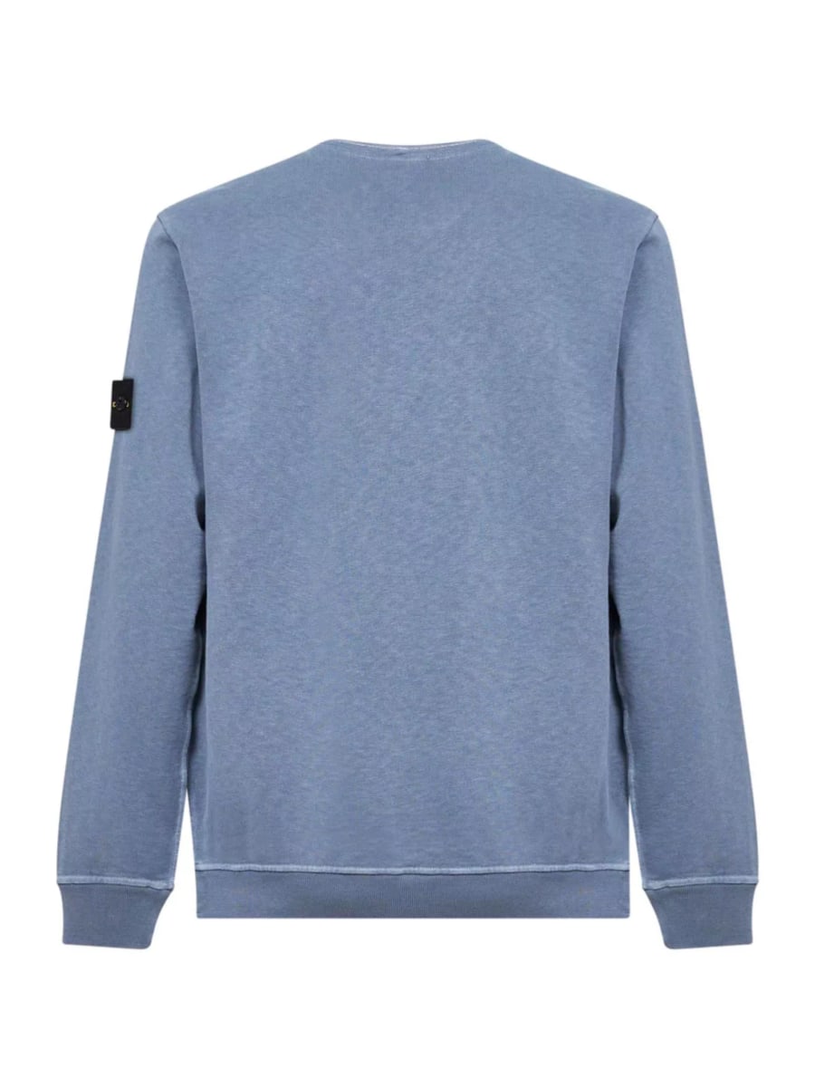 Stone Island Maglione girocollo con logo, view 2