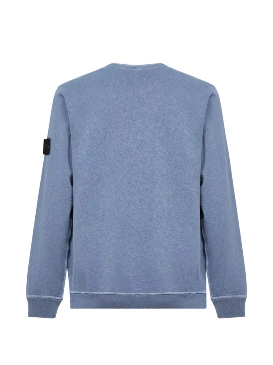 Stone Island Maglione girocollo con logo, view 5