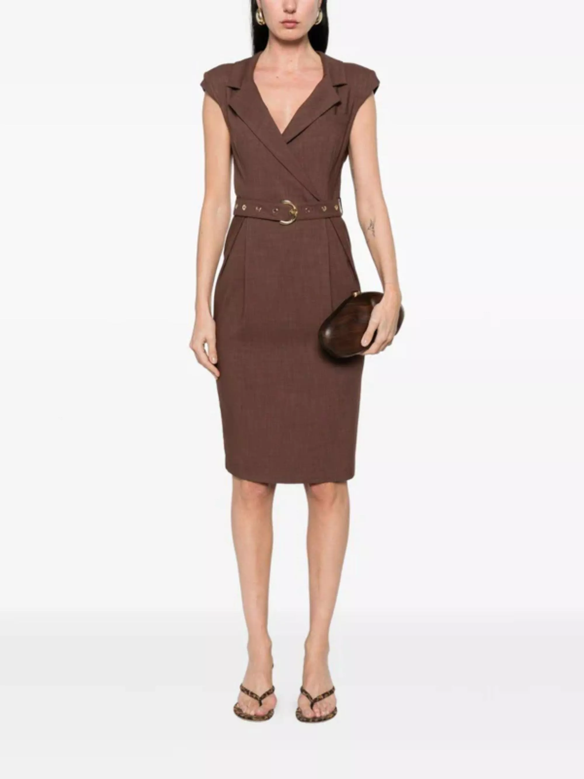Pinko Abito midi con cintura, view 2