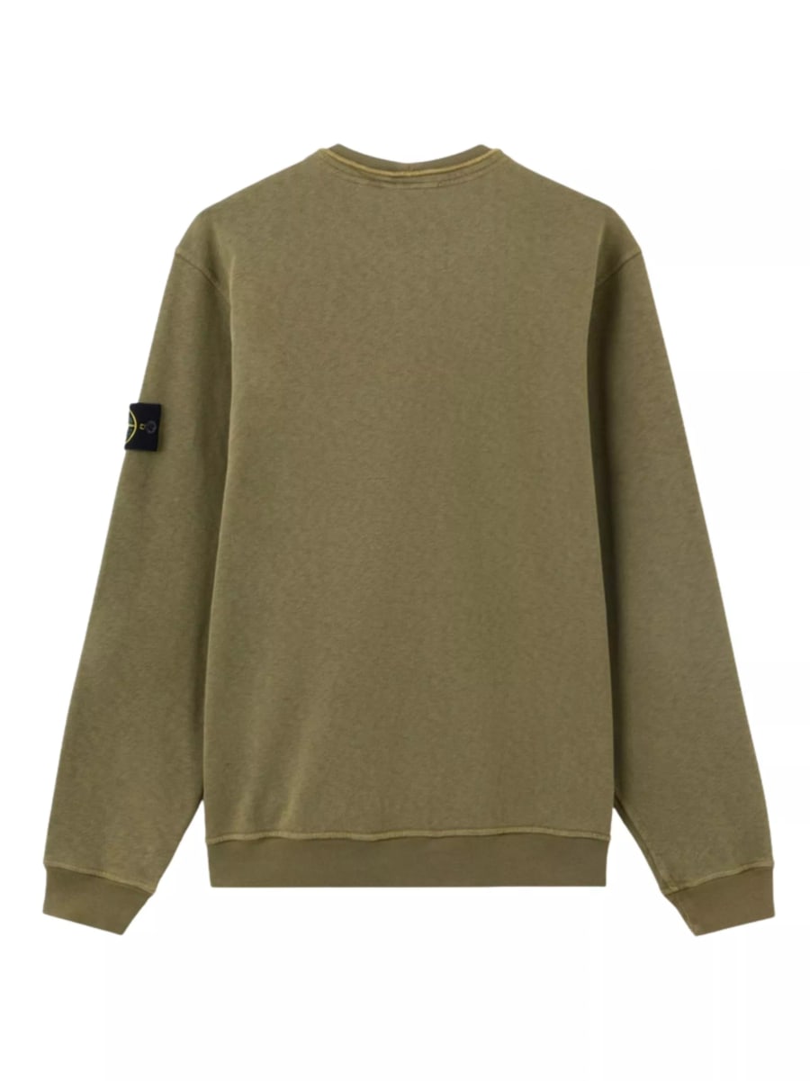 Stone Island Maglione girocollo con logo, view 2