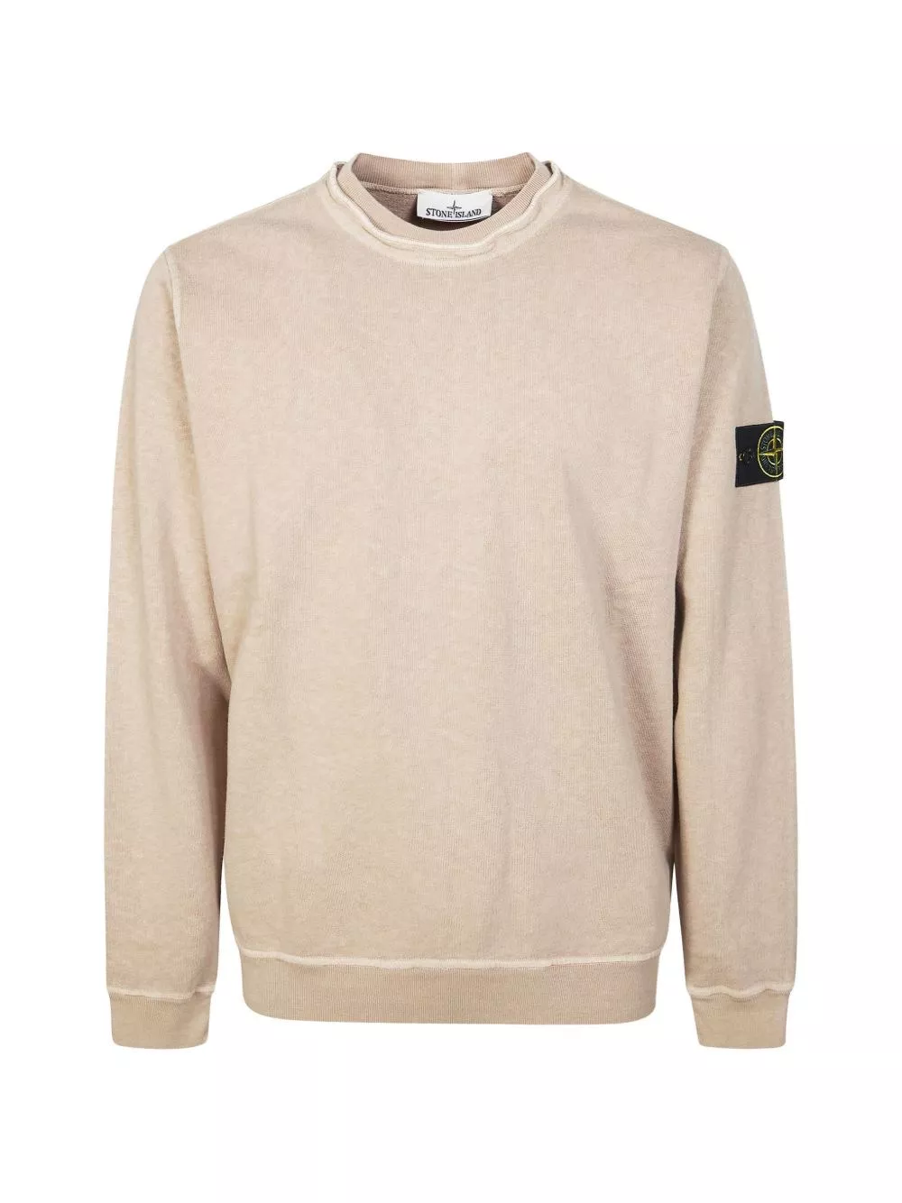 Stone Island Maglione girocollo con logo, view 2