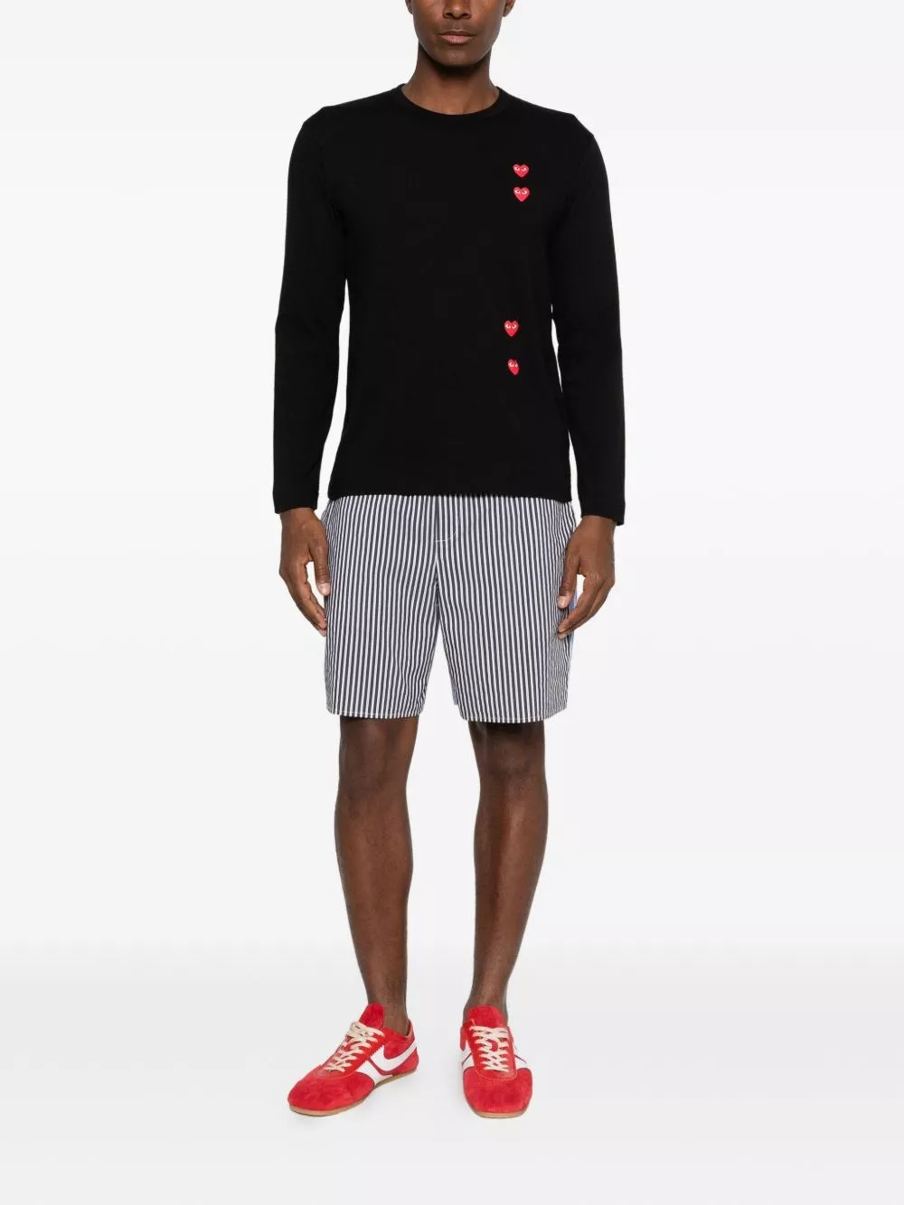 Comme des garçons play T-shirt in cotone, view 2