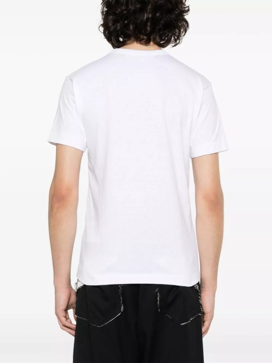 Comme des garçons play T-shirt in cotone, view 4