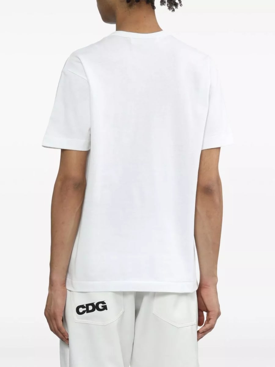 Comme des garçons play T-shirt in cotone, view 3