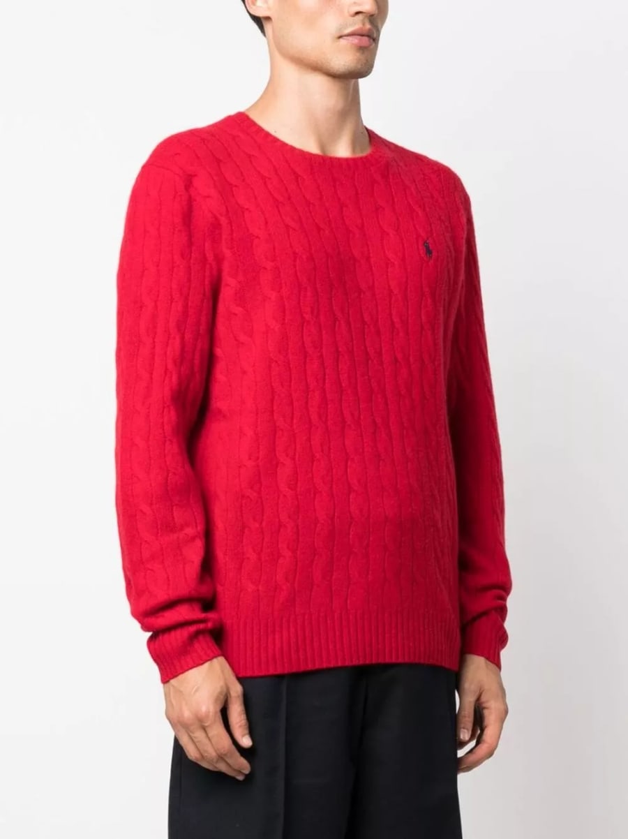 Polo Ralph Lauren Maglione girocollo con logo, view 3