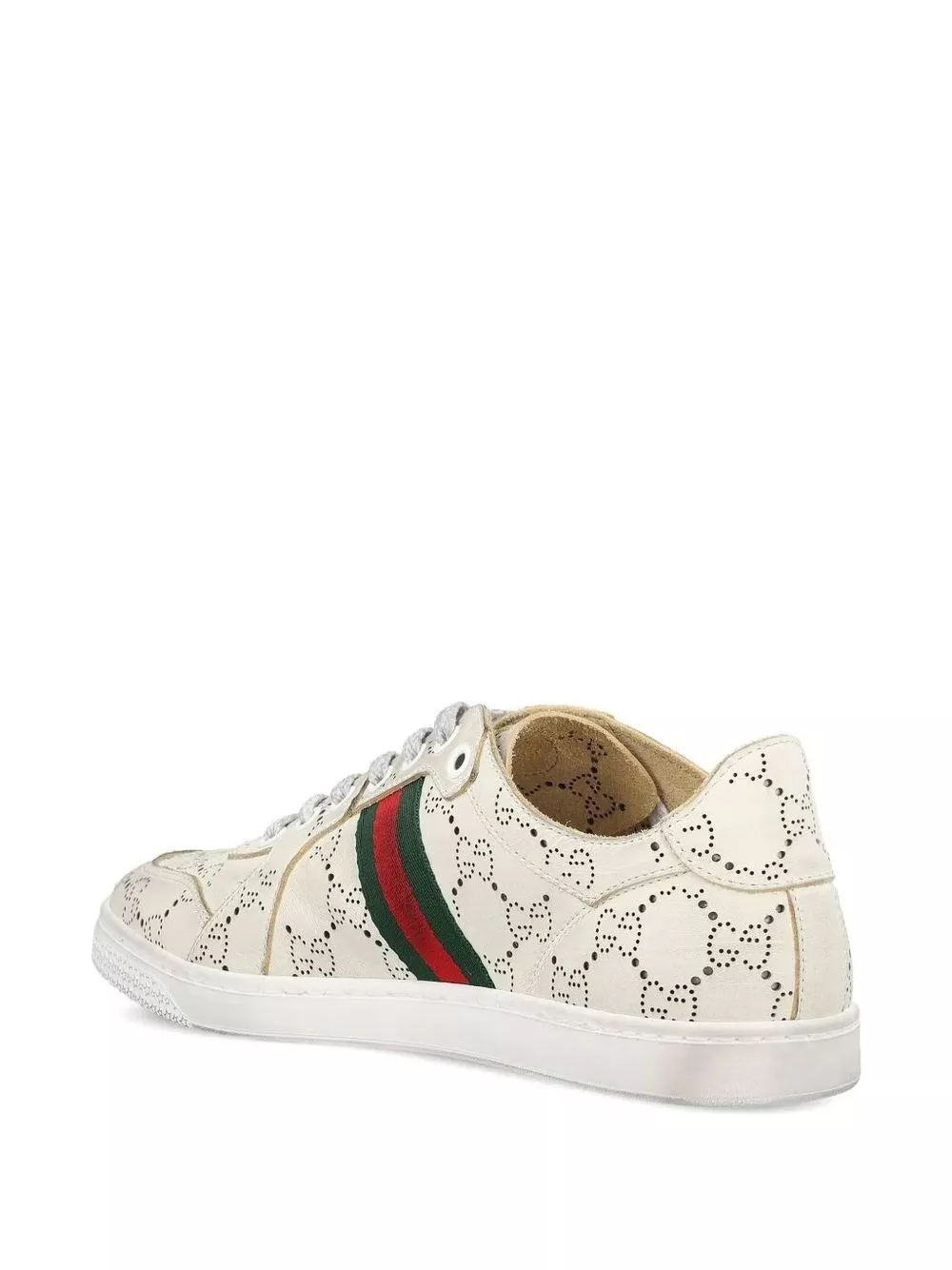 Gucci Sneakers in pelle elasticizzata, view 2