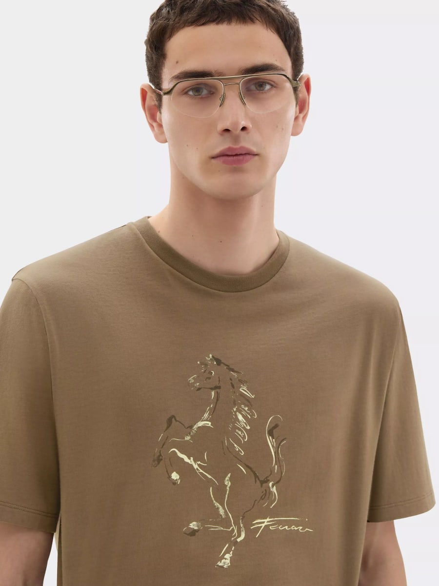 Ferrari T-shirt in cotone, view 5