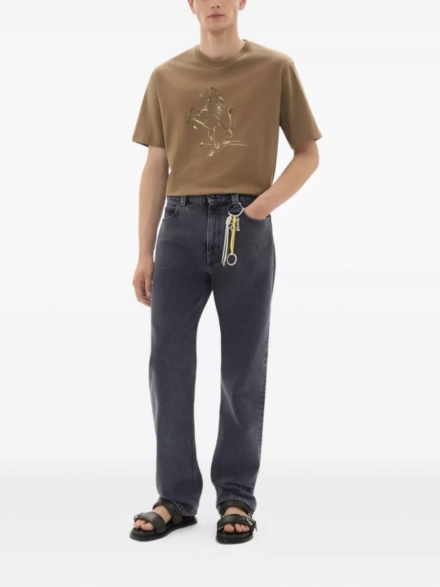 Ferrari T-shirt in cotone, view 8